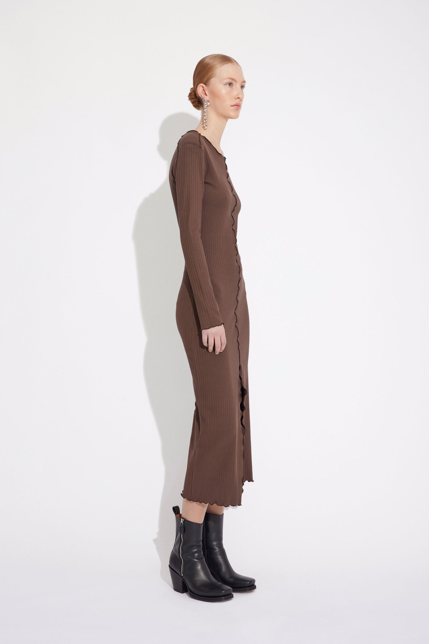 Won Hundred Women Ophelia Dress Dress Chocolate Brown