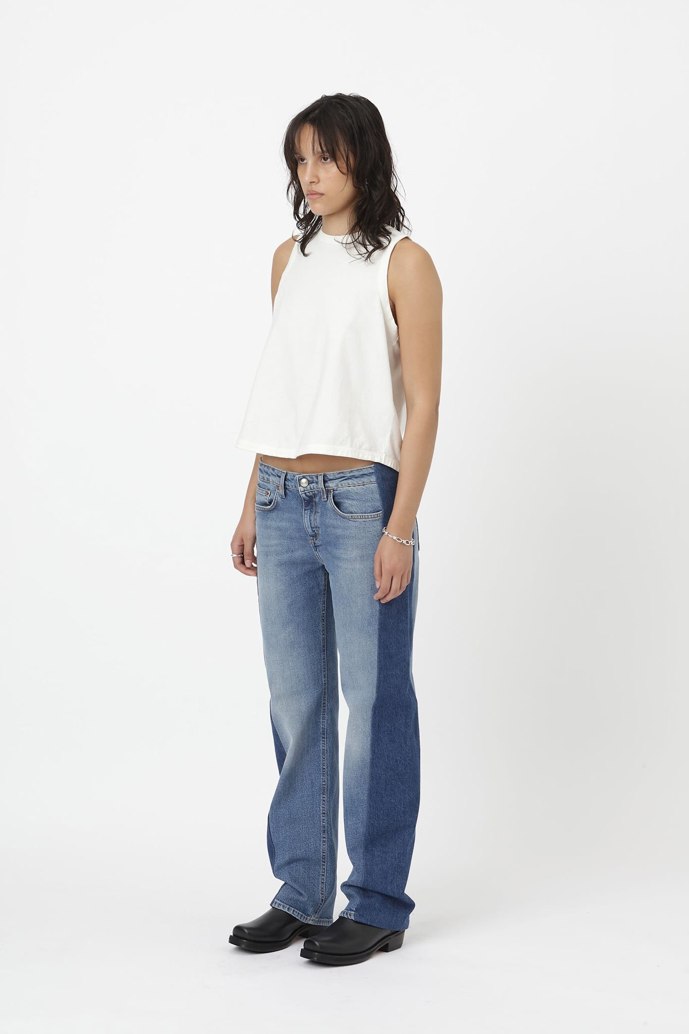 Won Hundred Women Patti Panel Jeans True Blue
