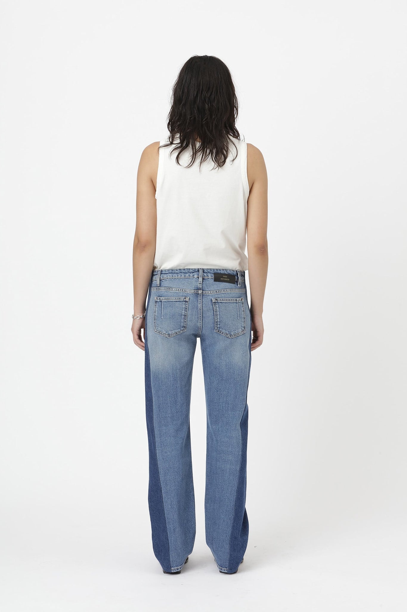 Won Hundred Women Patti Panel Jeans True Blue