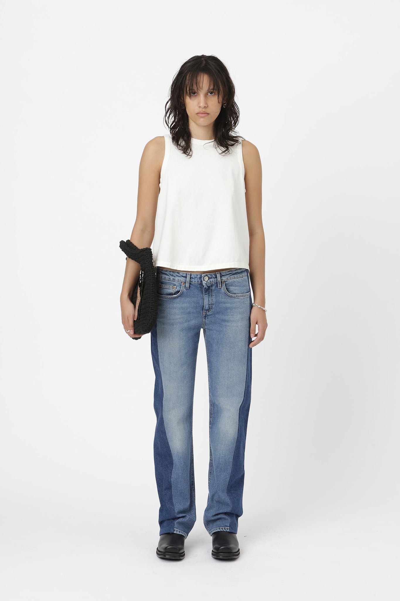 Won Hundred Women Patti Panel Jeans True Blue
