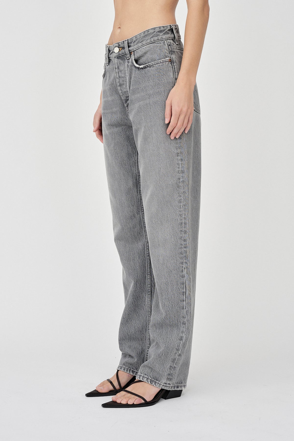 Won Hundred Women Pearl - Grey Wash 6 5-Pockets Grey Wash Six