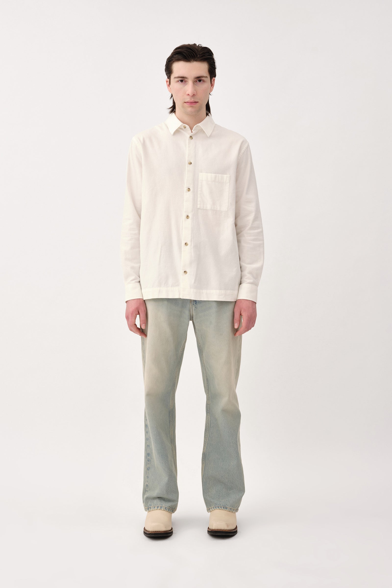 Mens off white flannel online