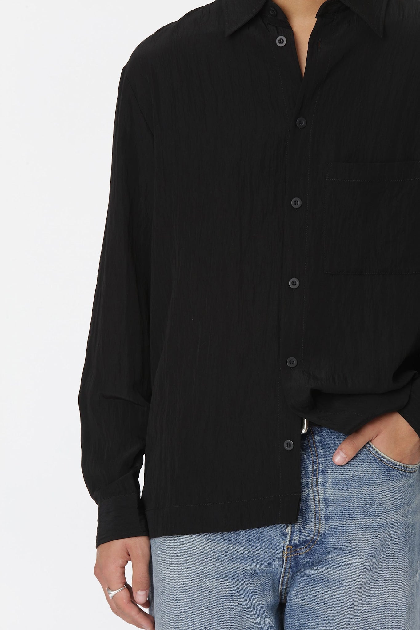 Won Hundred Men Penzo Shirt Shirt Black