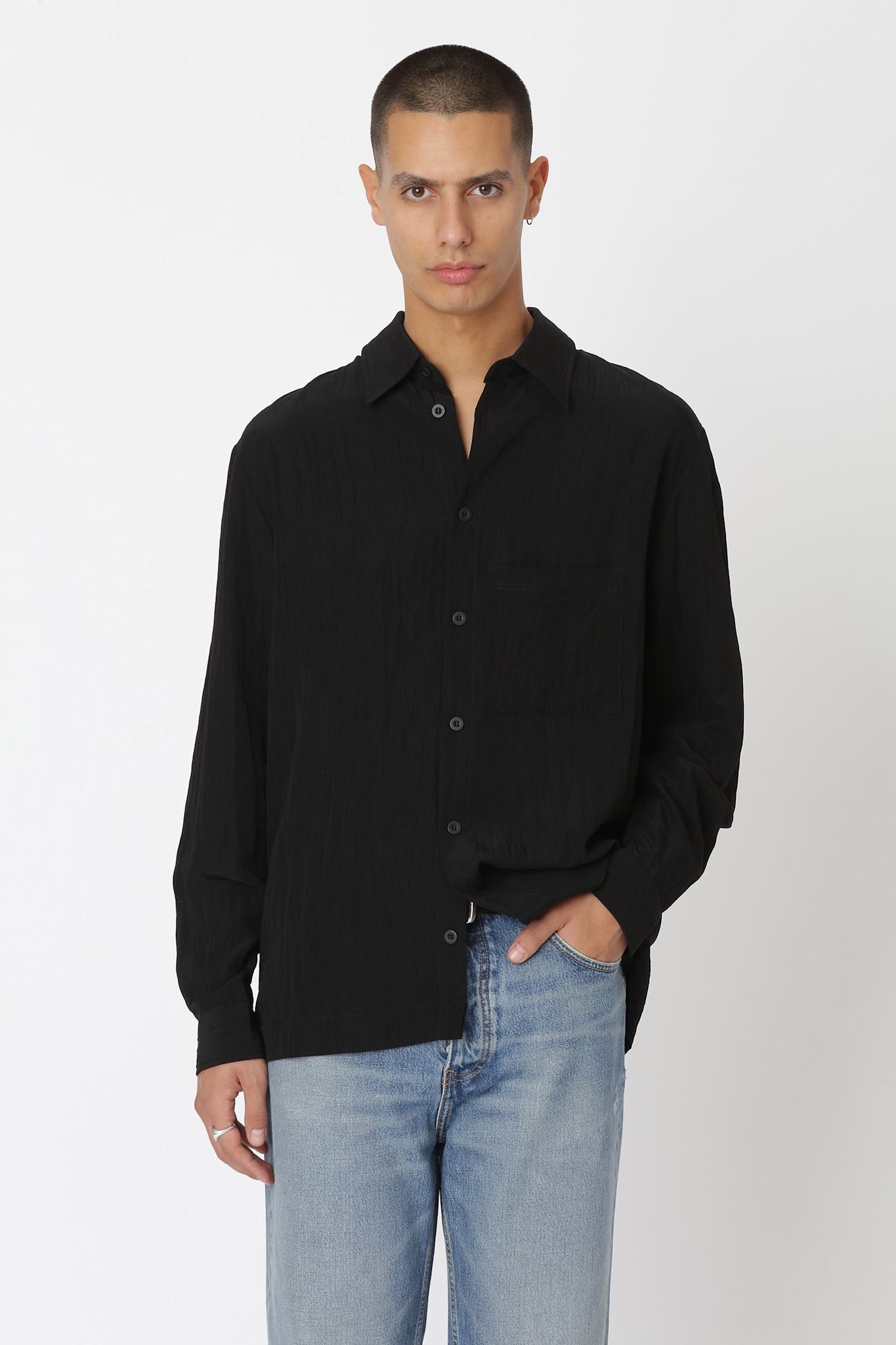 Won Hundred Men Penzo Shirt Shirt Black