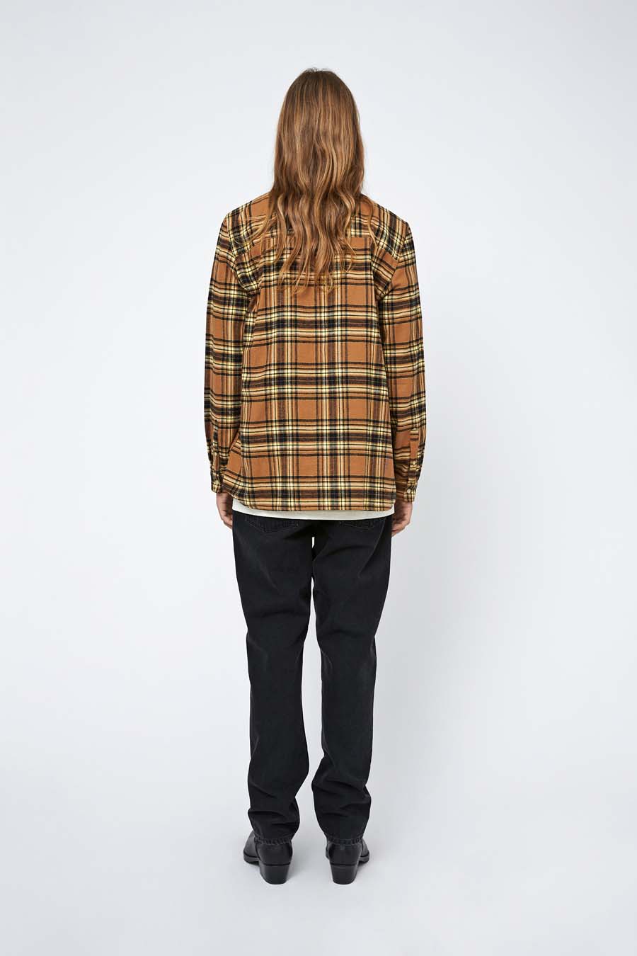 Won Hundred Men Rex Shirt Toffee Check