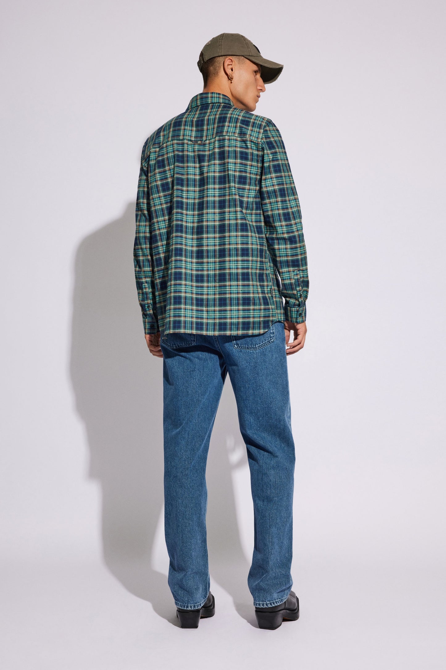 Won Hundred Men Rex Shirt Green Check