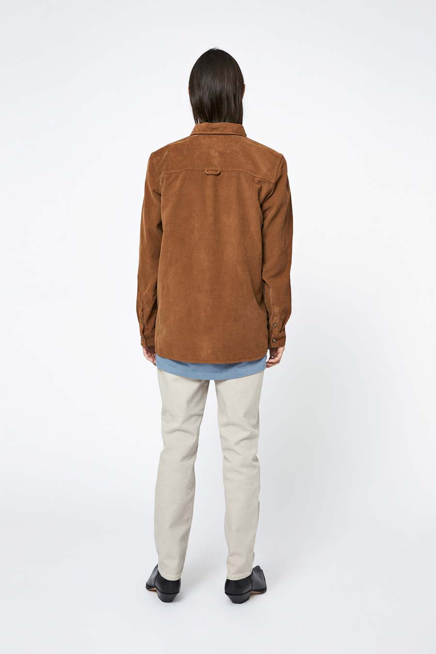 Won Hundred Men Rex Corduroy Shirt Toffee