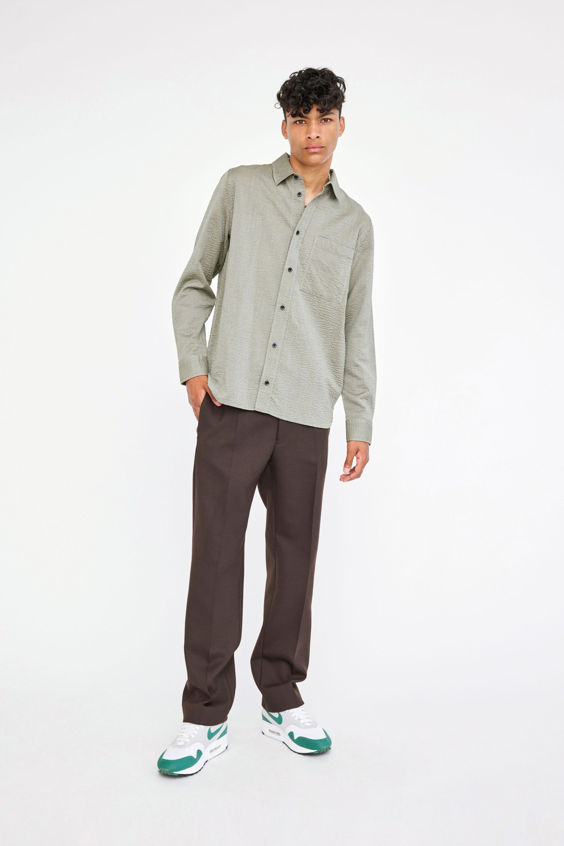 Won Hundred Men Rex Shirt Shirt Agave Green