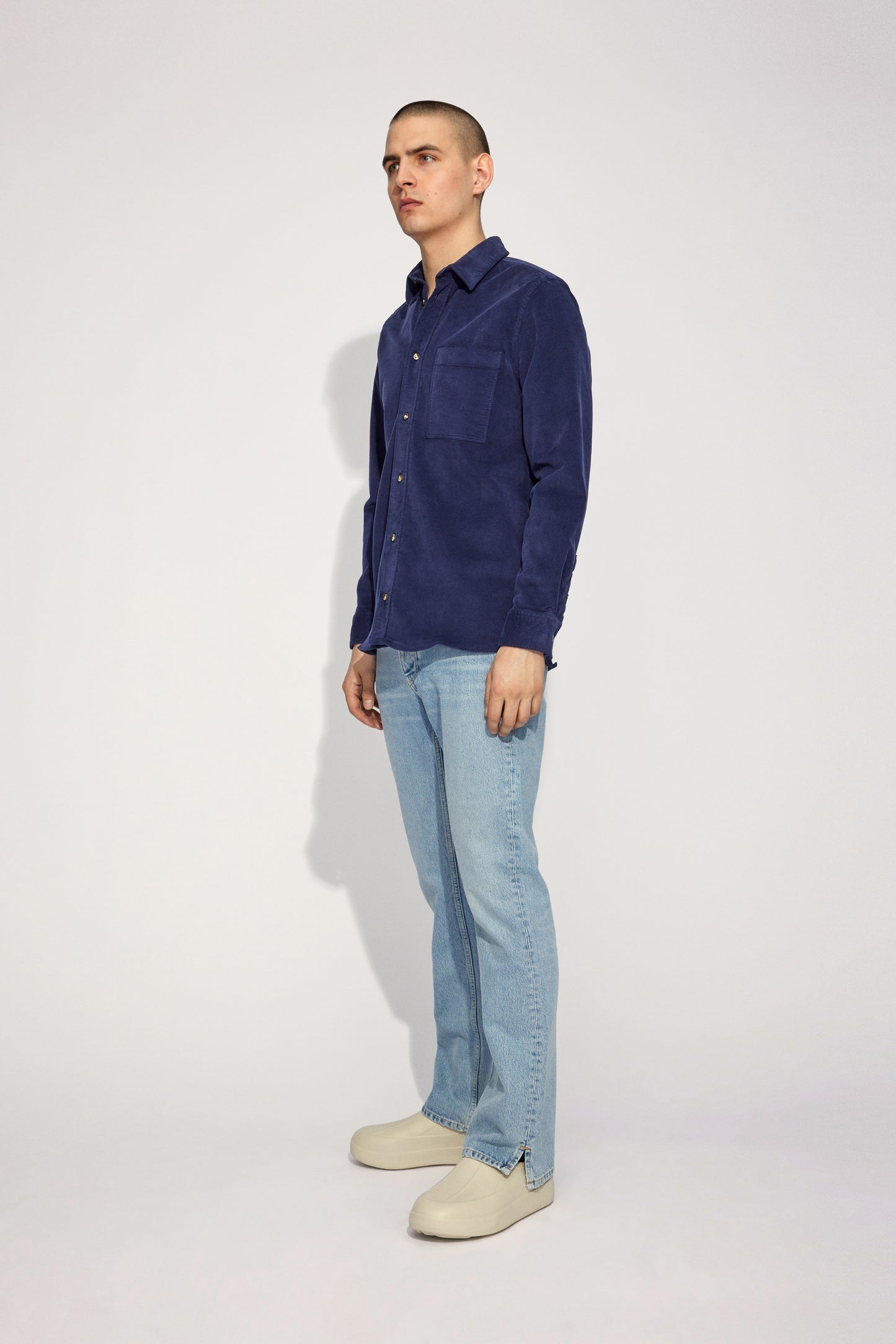 Won Hundred Men Rex Shirt Shirt Maritime Blue