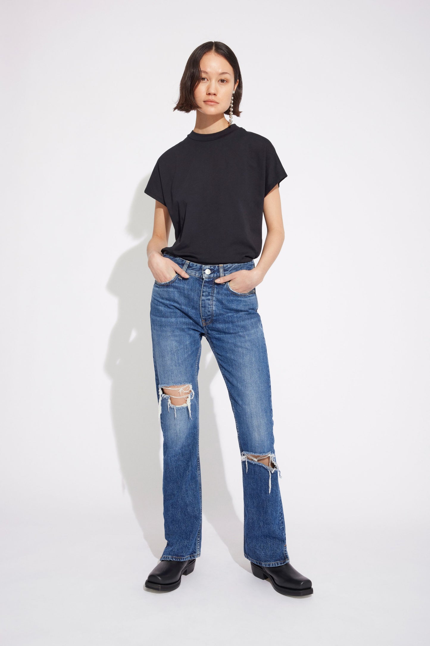 Won Hundred Unisex Rob Slit Jeans Nineties Hole