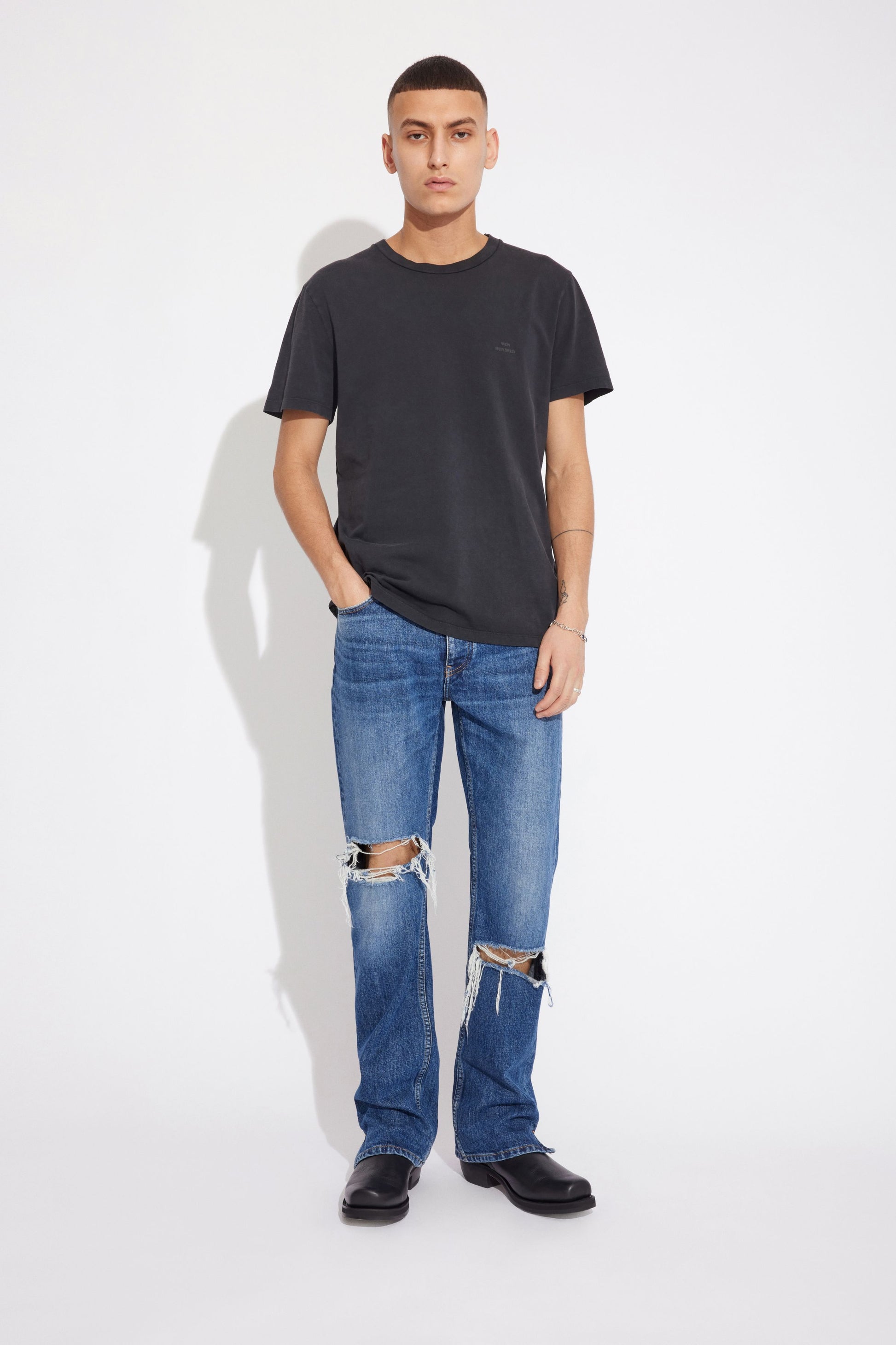 Won Hundred Unisex Rob Slit Jeans Nineties Hole