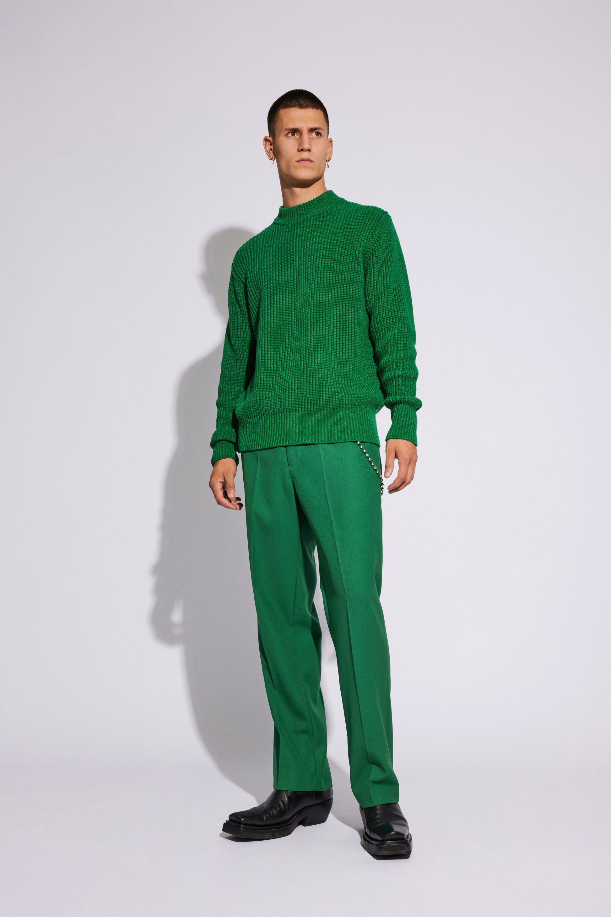 Won Hundred Men Rory Knit Knitwear Foliage Green