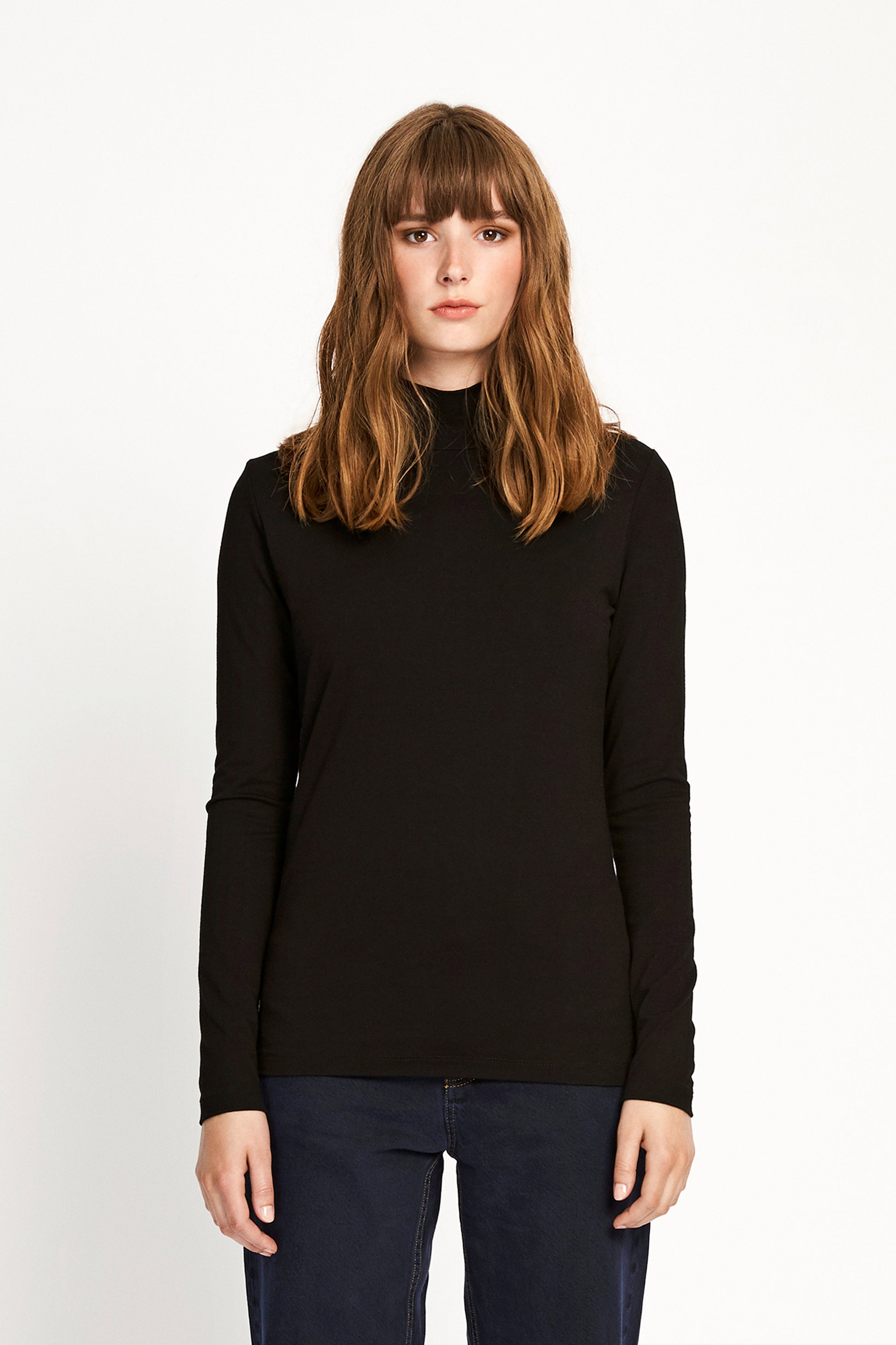 Won Hundred Women Roxy Turtleneck Top Top Black