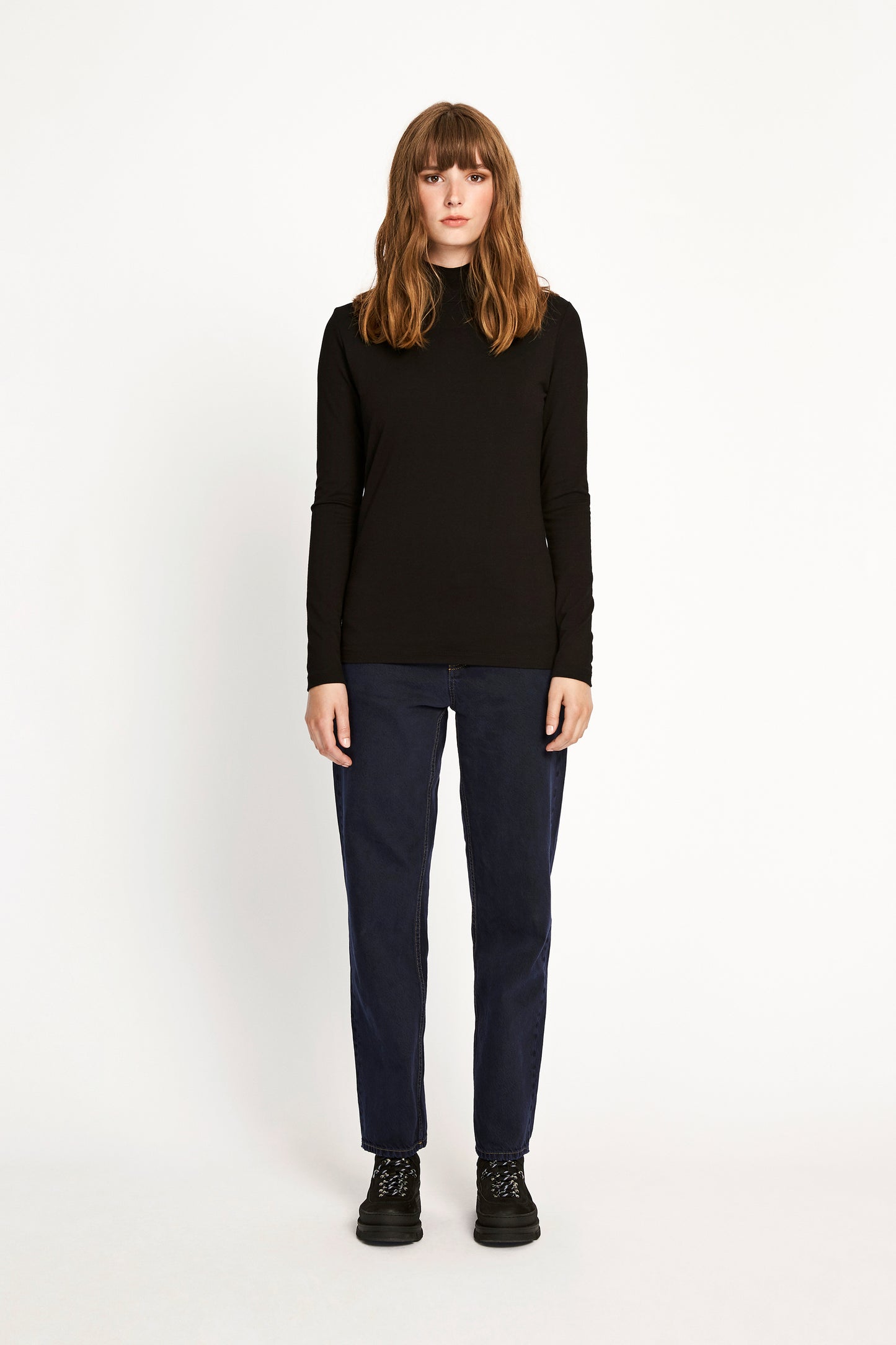 Won Hundred Women Roxy Turtleneck Top Top Black