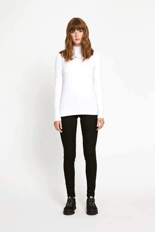 Won Hundred Women Roxy Turtleneck Top Top White