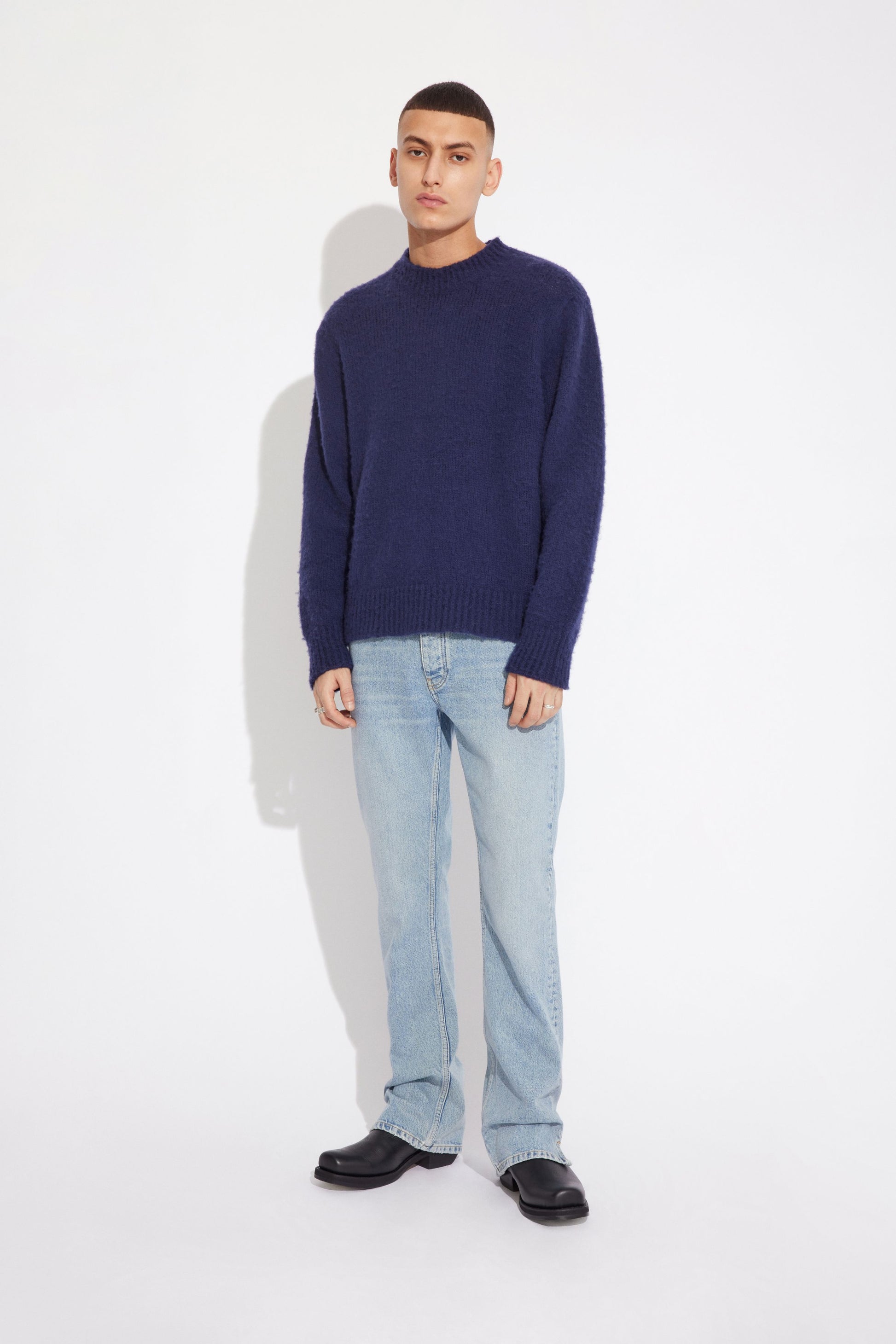 Won Hundred Men Ryder Knit Knitwear Maritime Blue