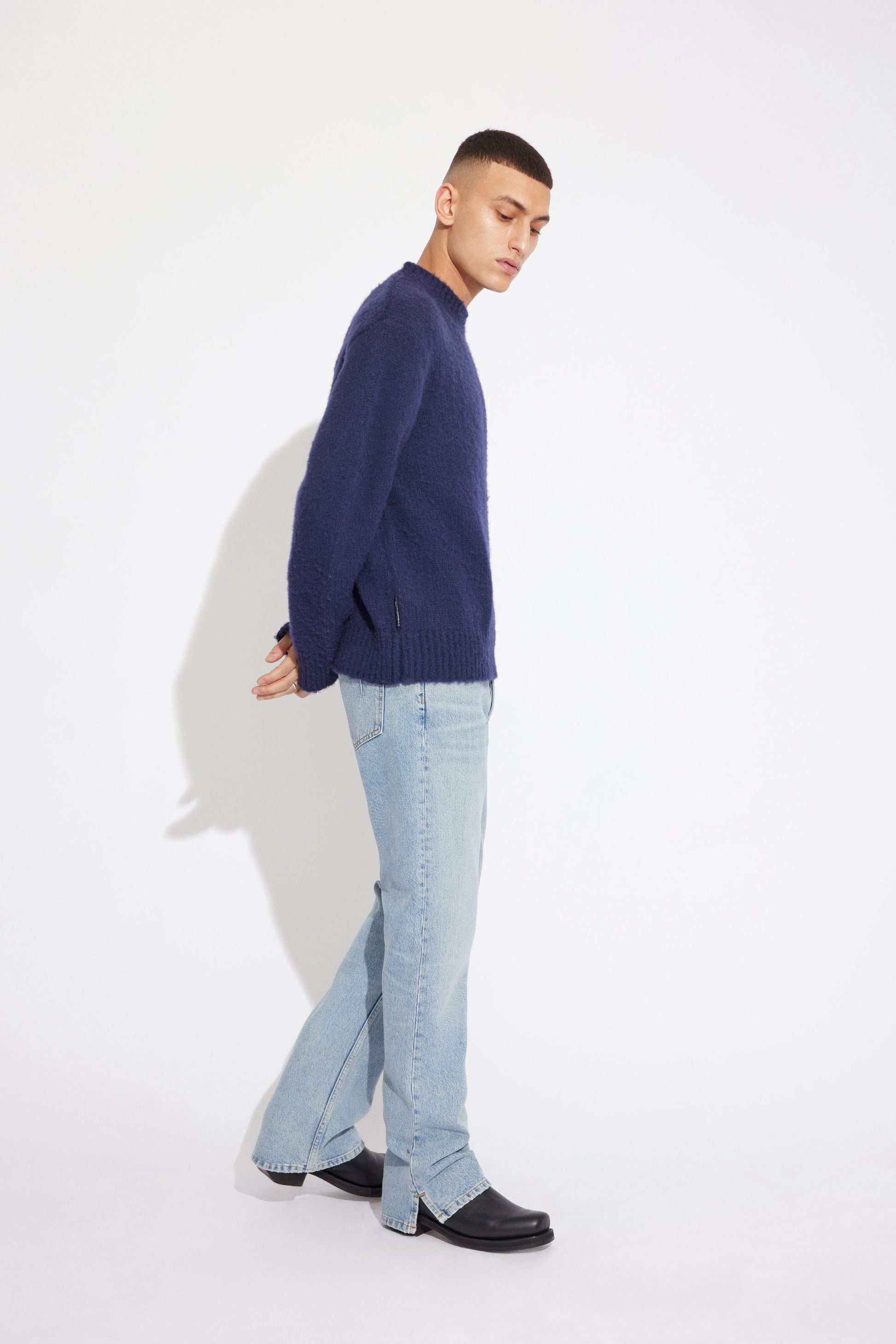 Won Hundred Men Ryder Knit Knitwear Maritime Blue