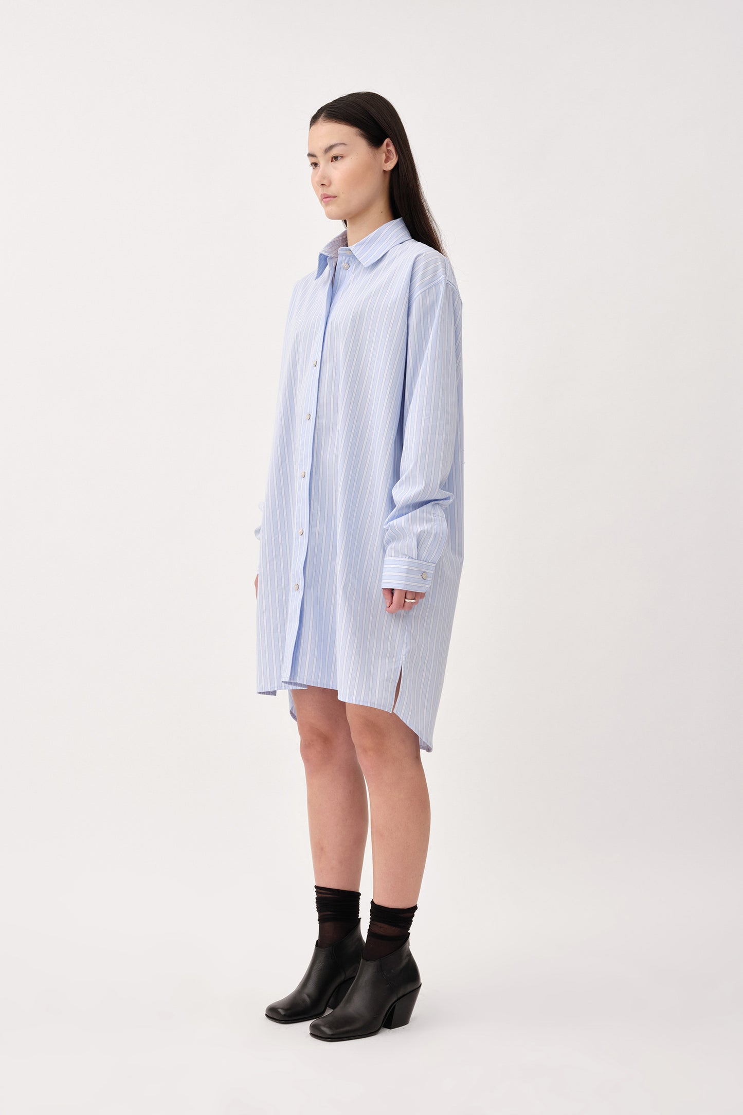 Won Hundred Women Rylie Shirt Dress Dress Blue Stripe