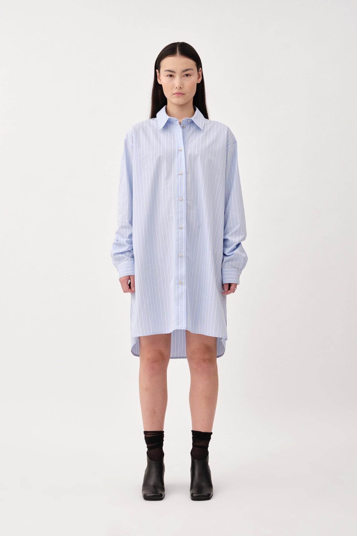 Won Hundred Women Rylie Shirt Dress Dress Blue Stripe