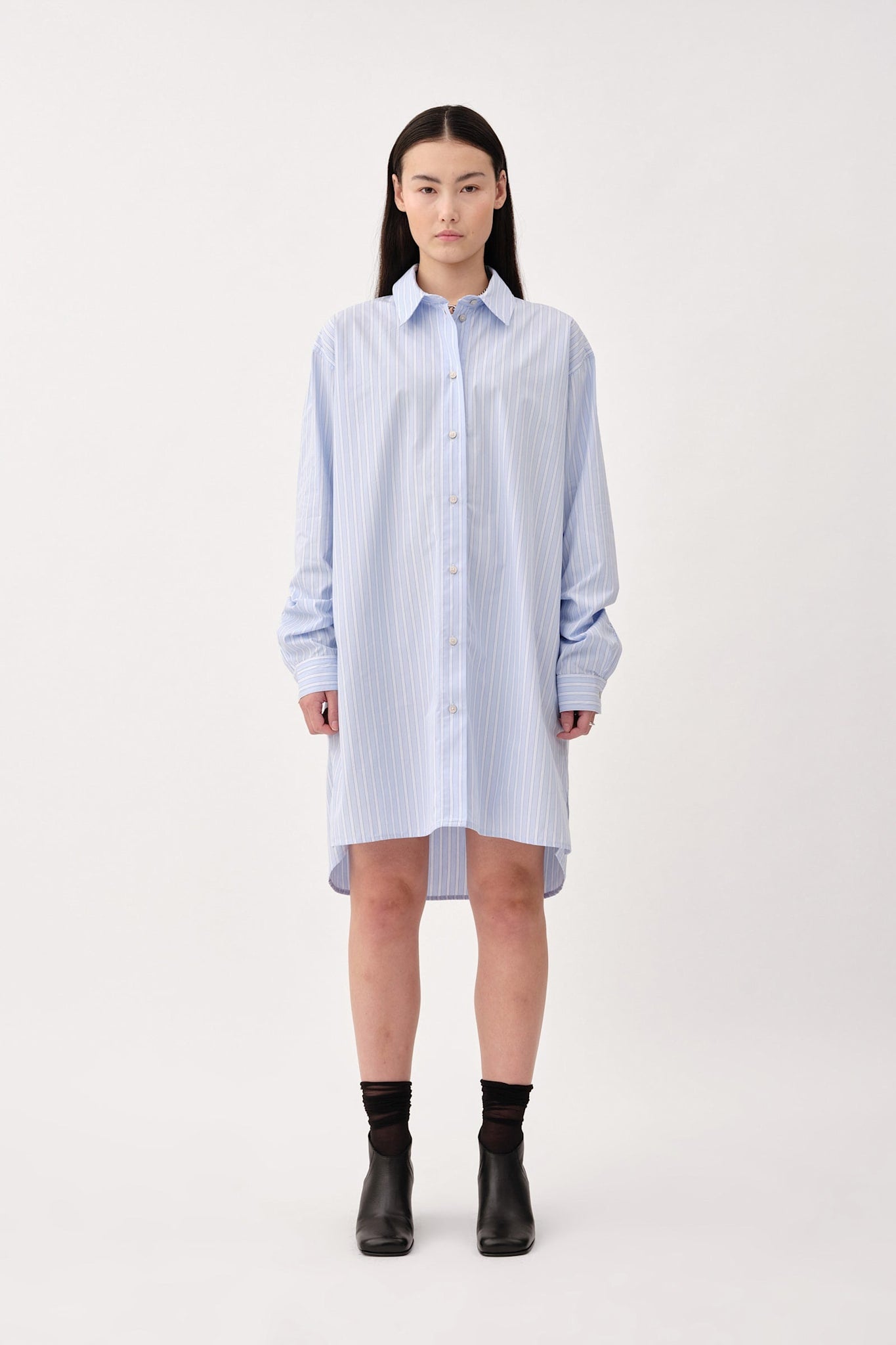 Won Hundred Women Rylie Shirt Dress Dress Blue Stripe