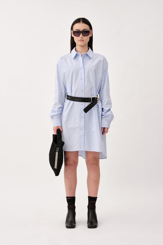 Won Hundred Women Rylie Shirt Dress Dress Blue Stripe