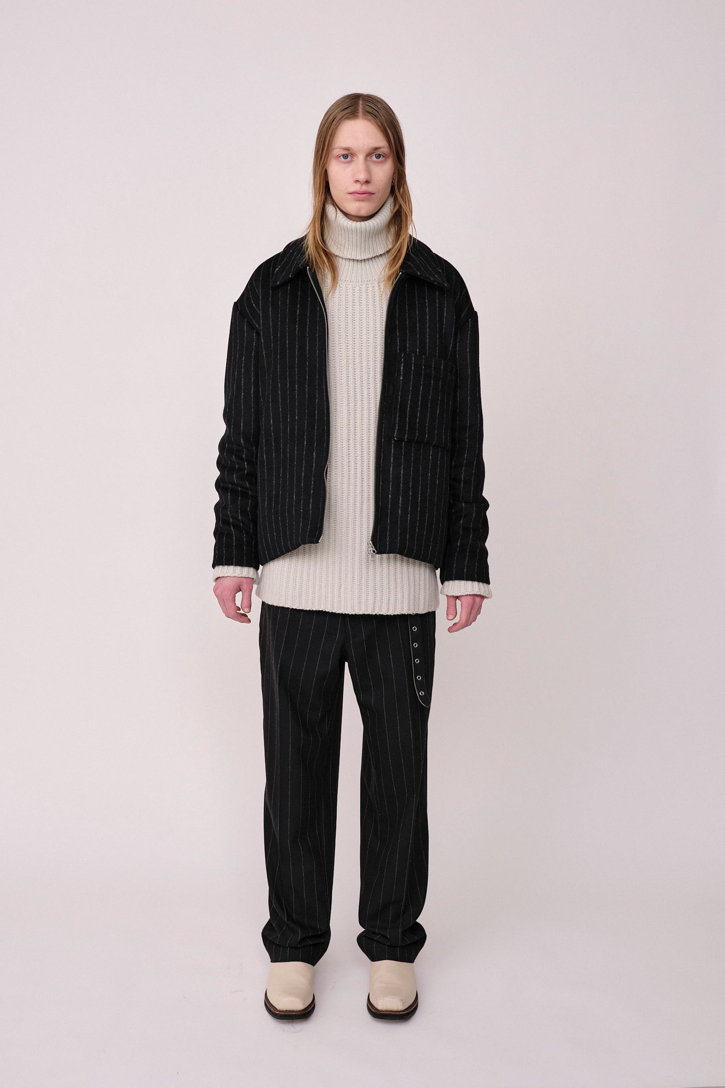 Won Hundred Men Saywer Pin Stripe Outerwear Pin Stripe