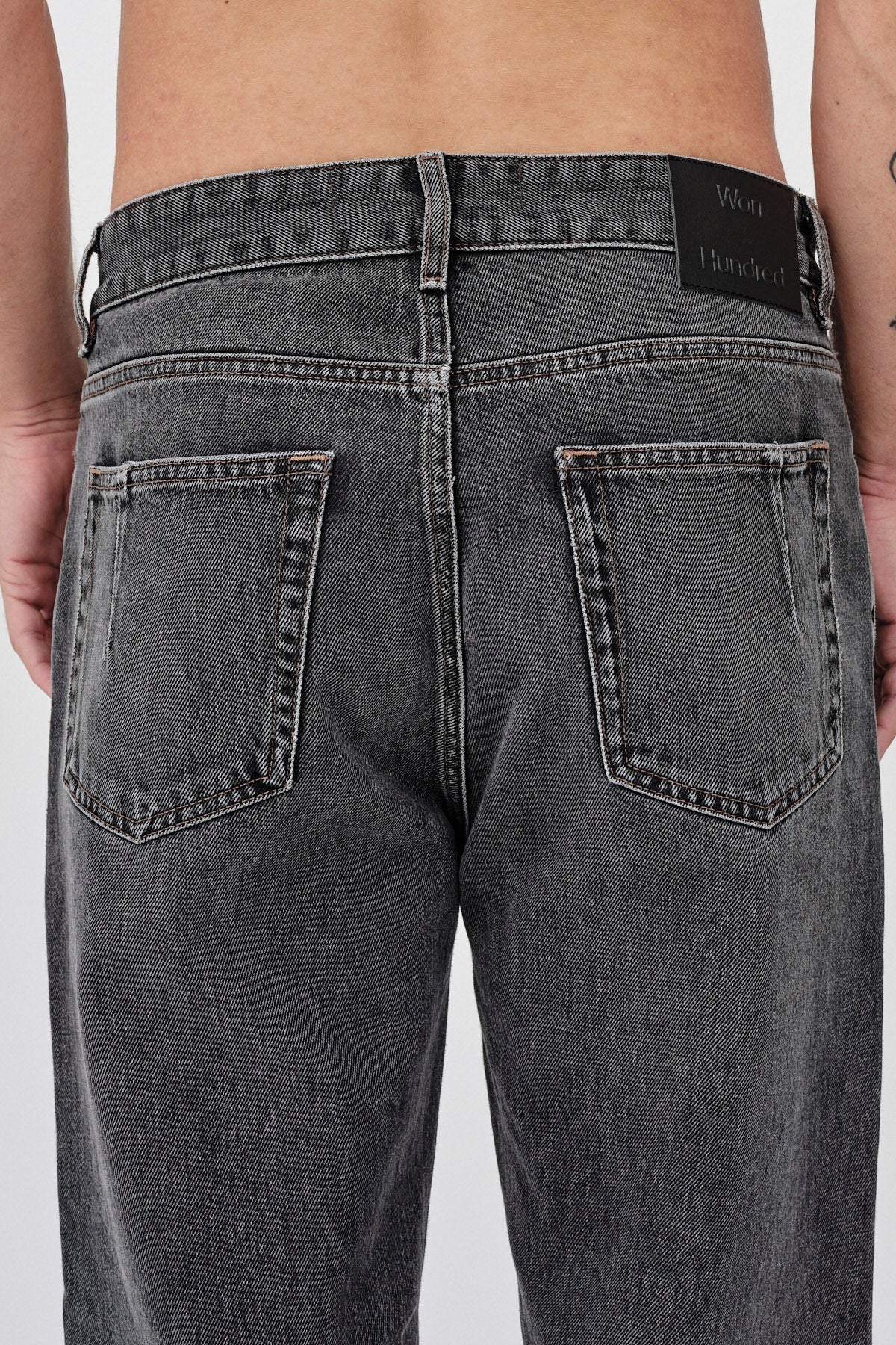 Won Hundred Men Steve Iguana Black 5-Pockets Iguana Black