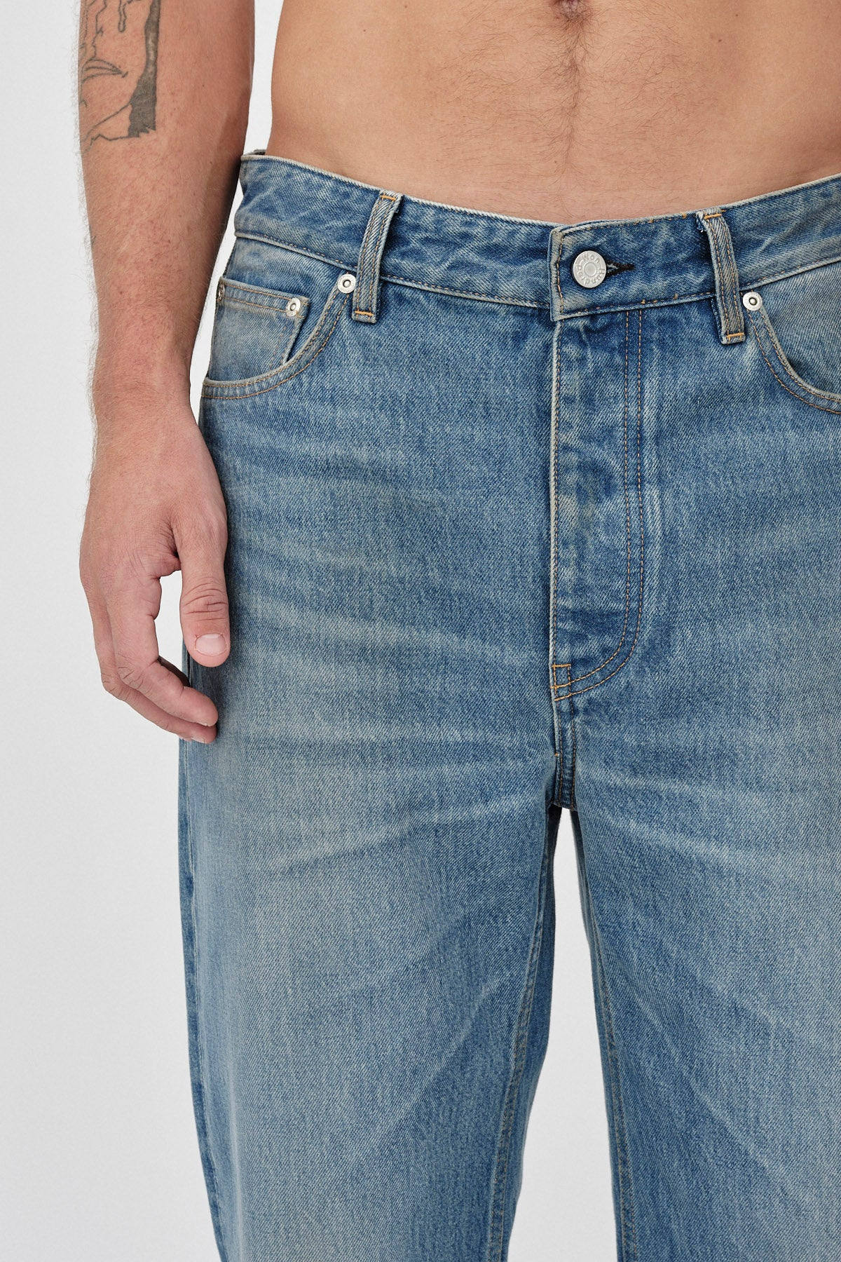 Won Hundred Men Steve Itac Blue 5-Pockets Itac Blue