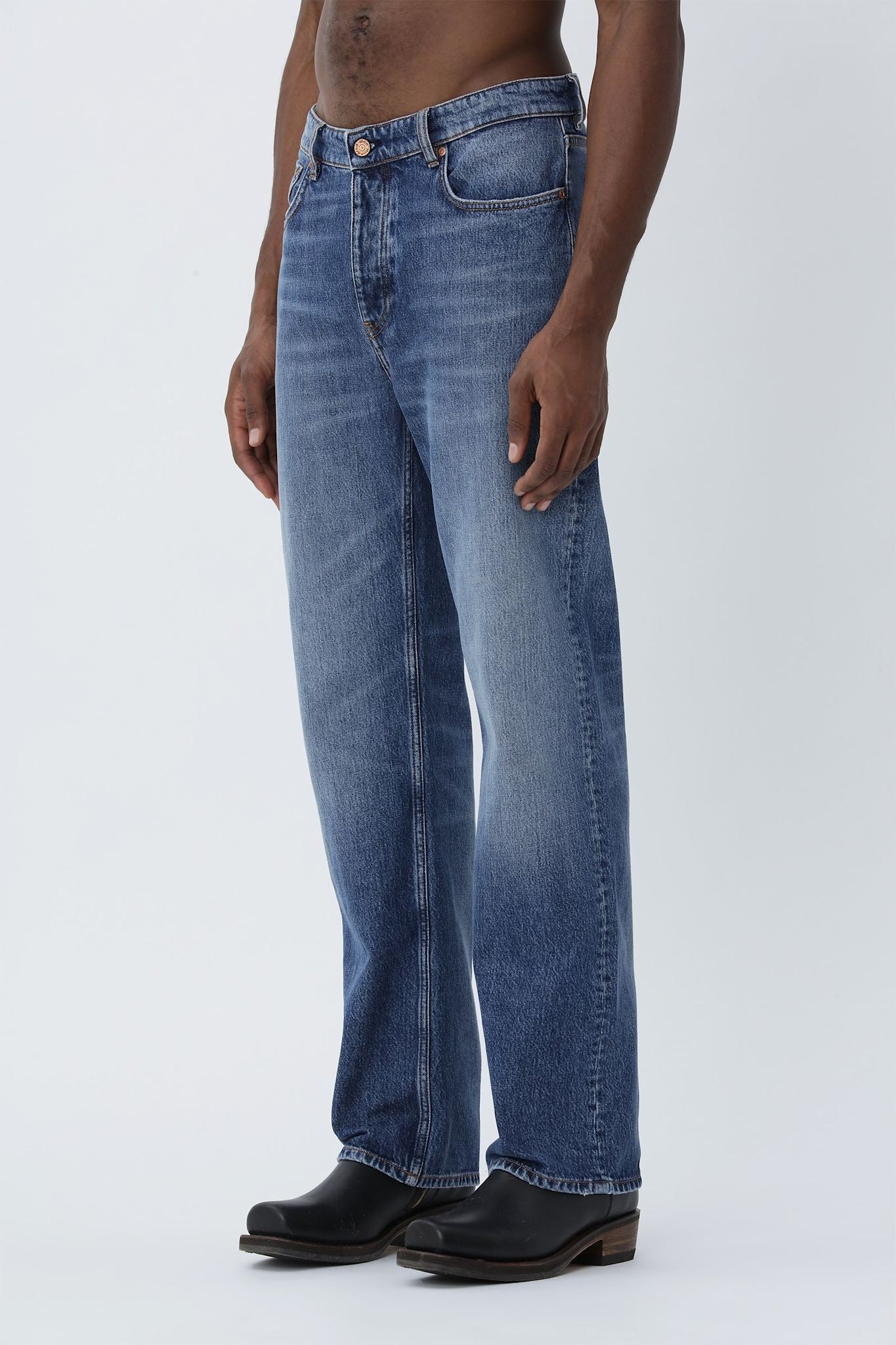 Won Hundred Men Steve Quartzblue 5-Pockets Quartzblue