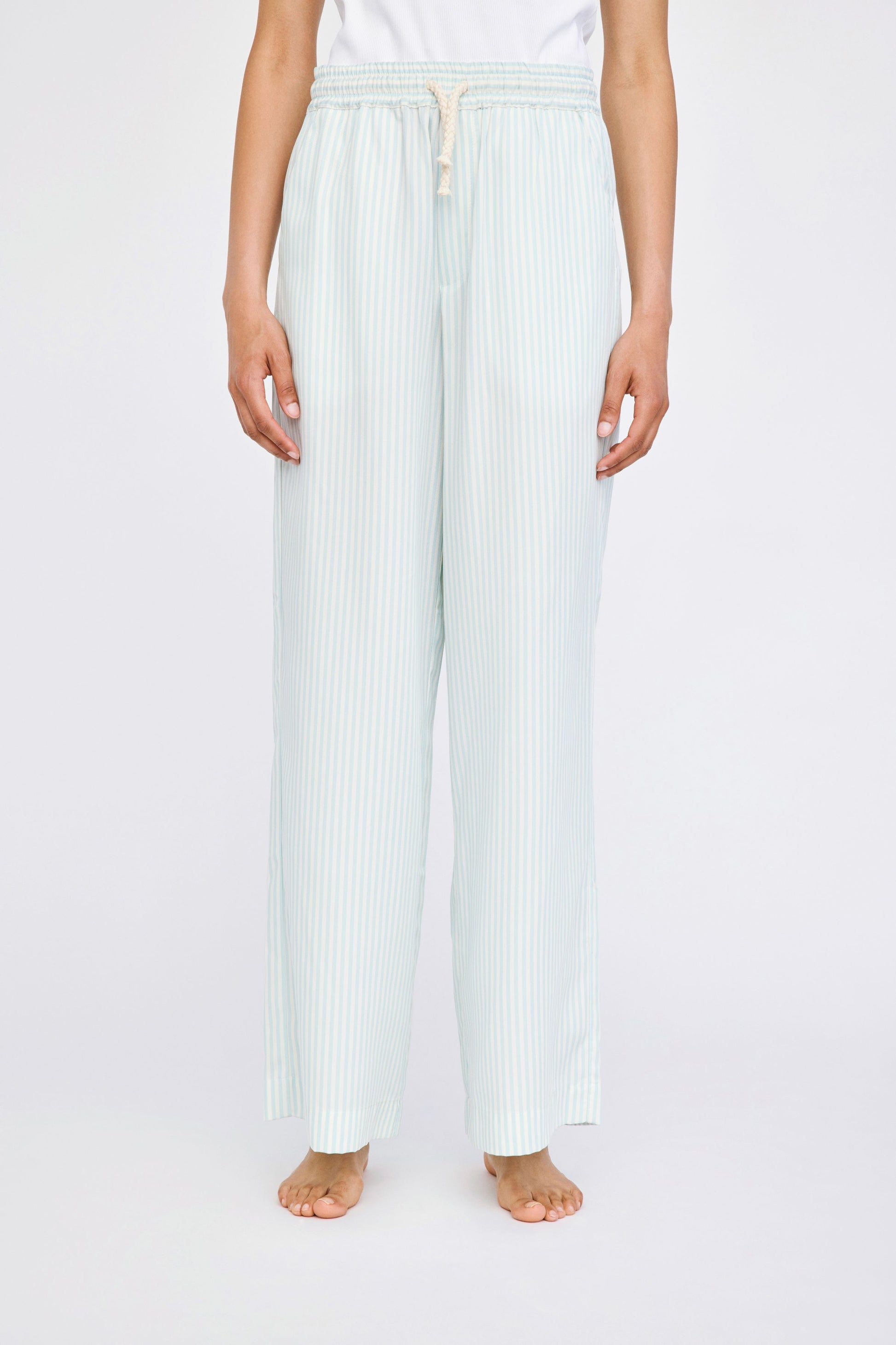 Won Hundred Women Stormy Trousers Trousers Blue Surf Stripe