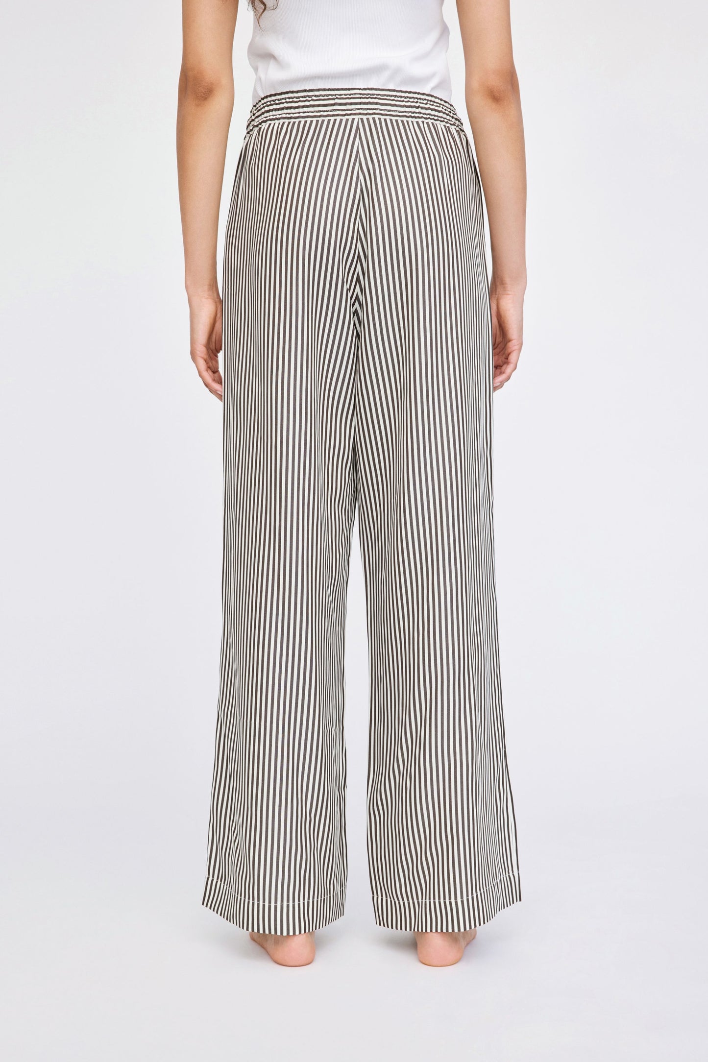 Won Hundred Women Stormy Trousers Trousers Coffee Bean Stripe