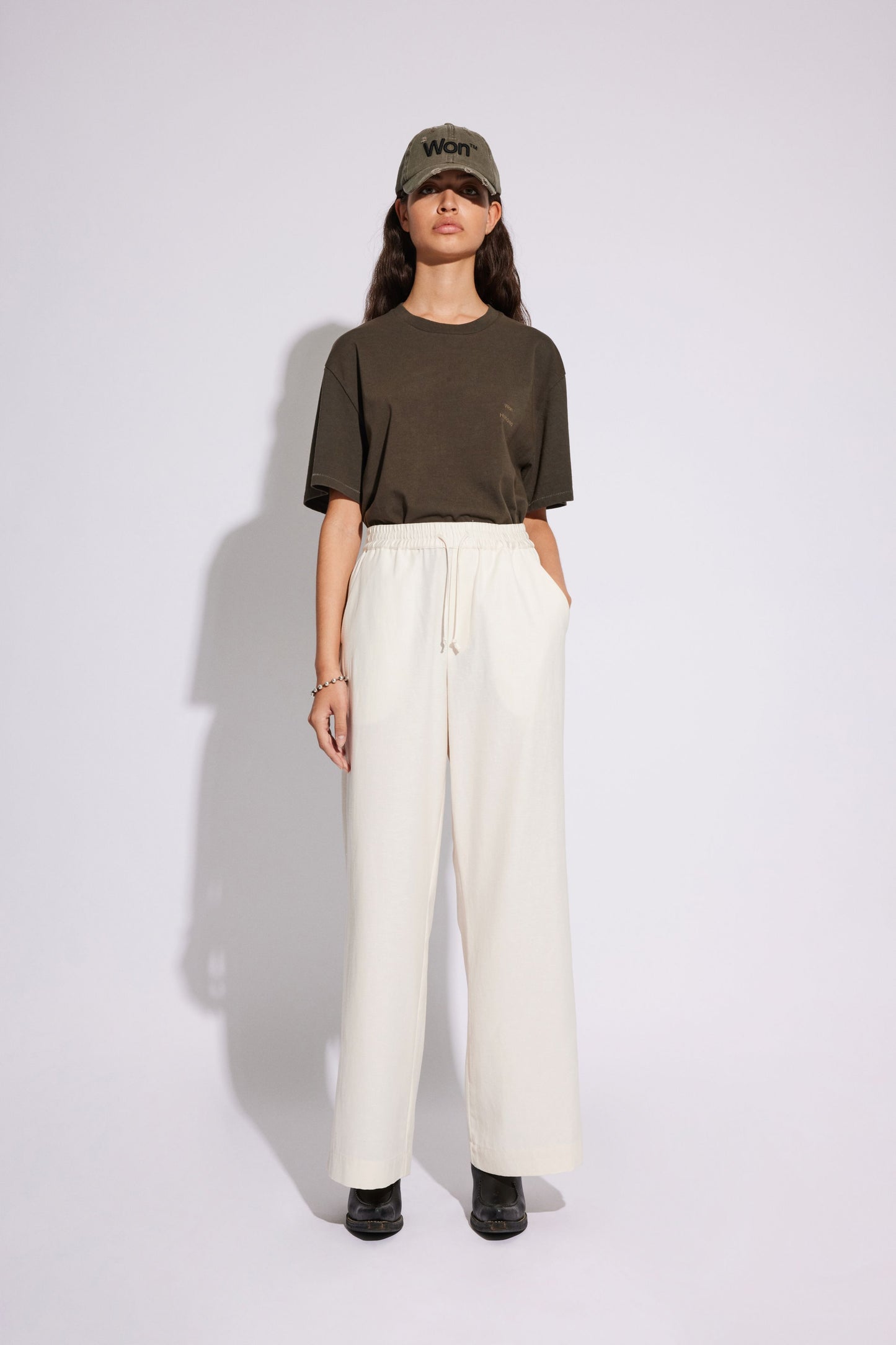 Won Hundred Women Stormy Trousers Trousers White