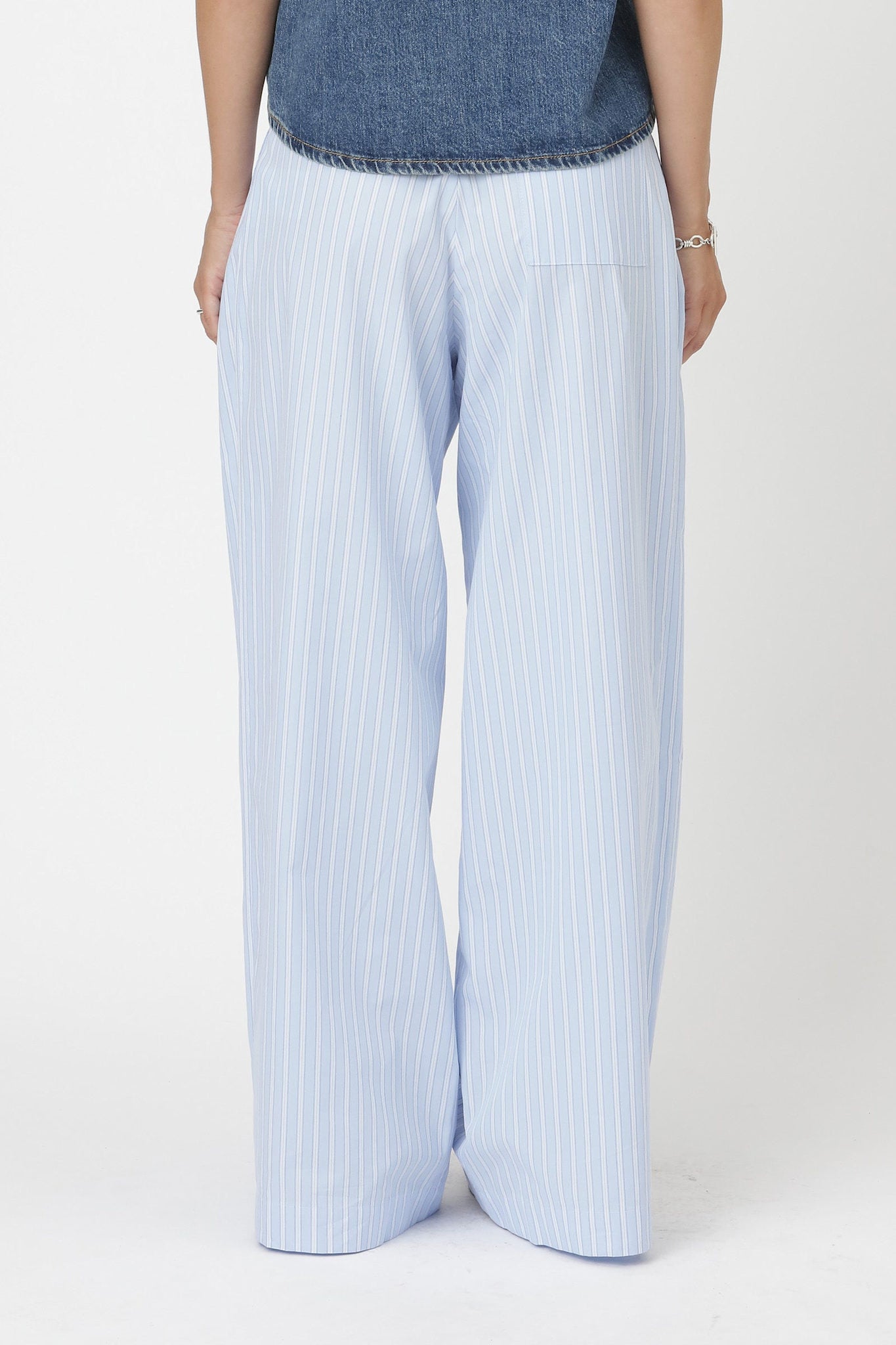 Won Hundred Women Thalia Trousers Blue Stripe