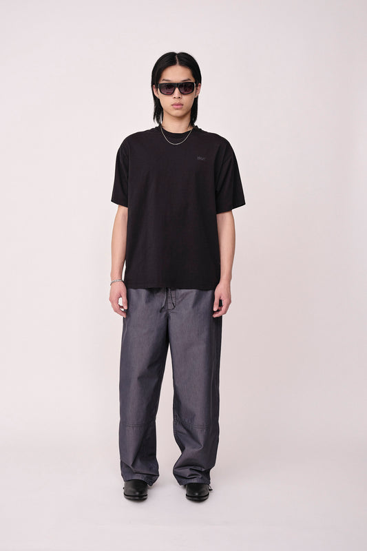 Won Hundred Men The Staff Tee Embroidery M T-shirt Black