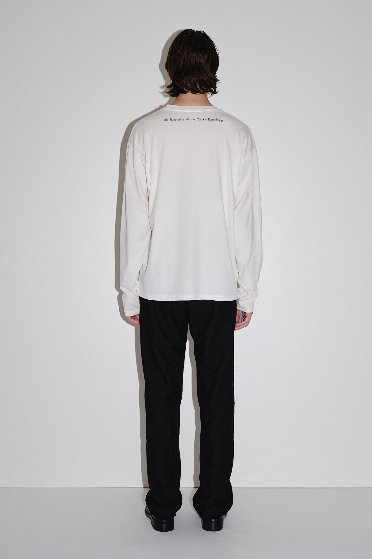 Won Hundred Men The Staff Tee LS M T-shirt White