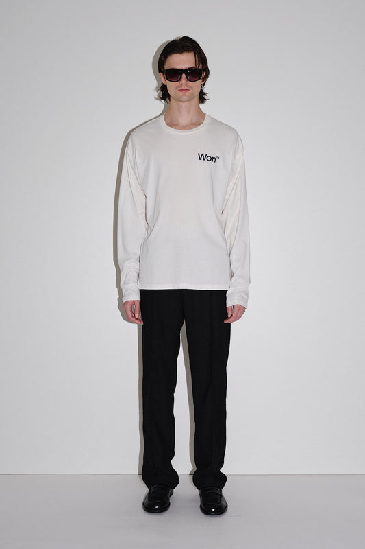 Won Hundred Men The Staff Tee LS M T-shirt White