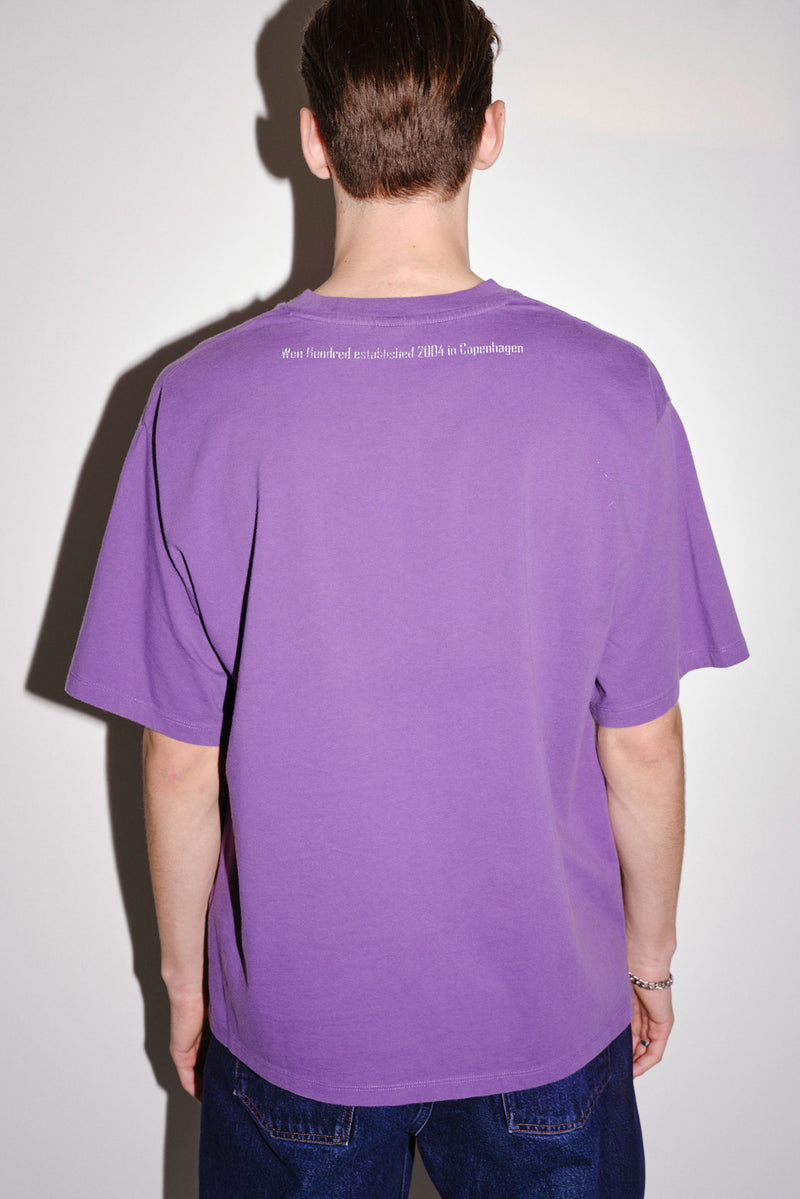 Won Hundred Men The staff tee M T-shirt Patrician Purple