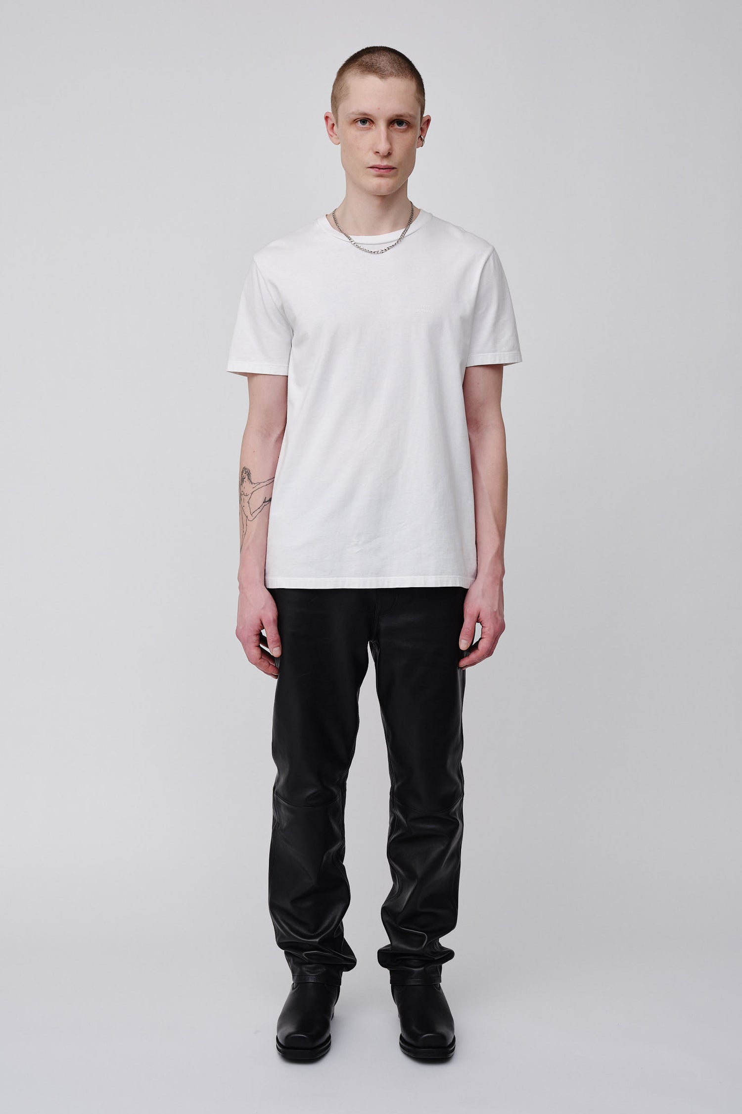 Won Hundred Men Troy Rubber T-shirt T-shirt White