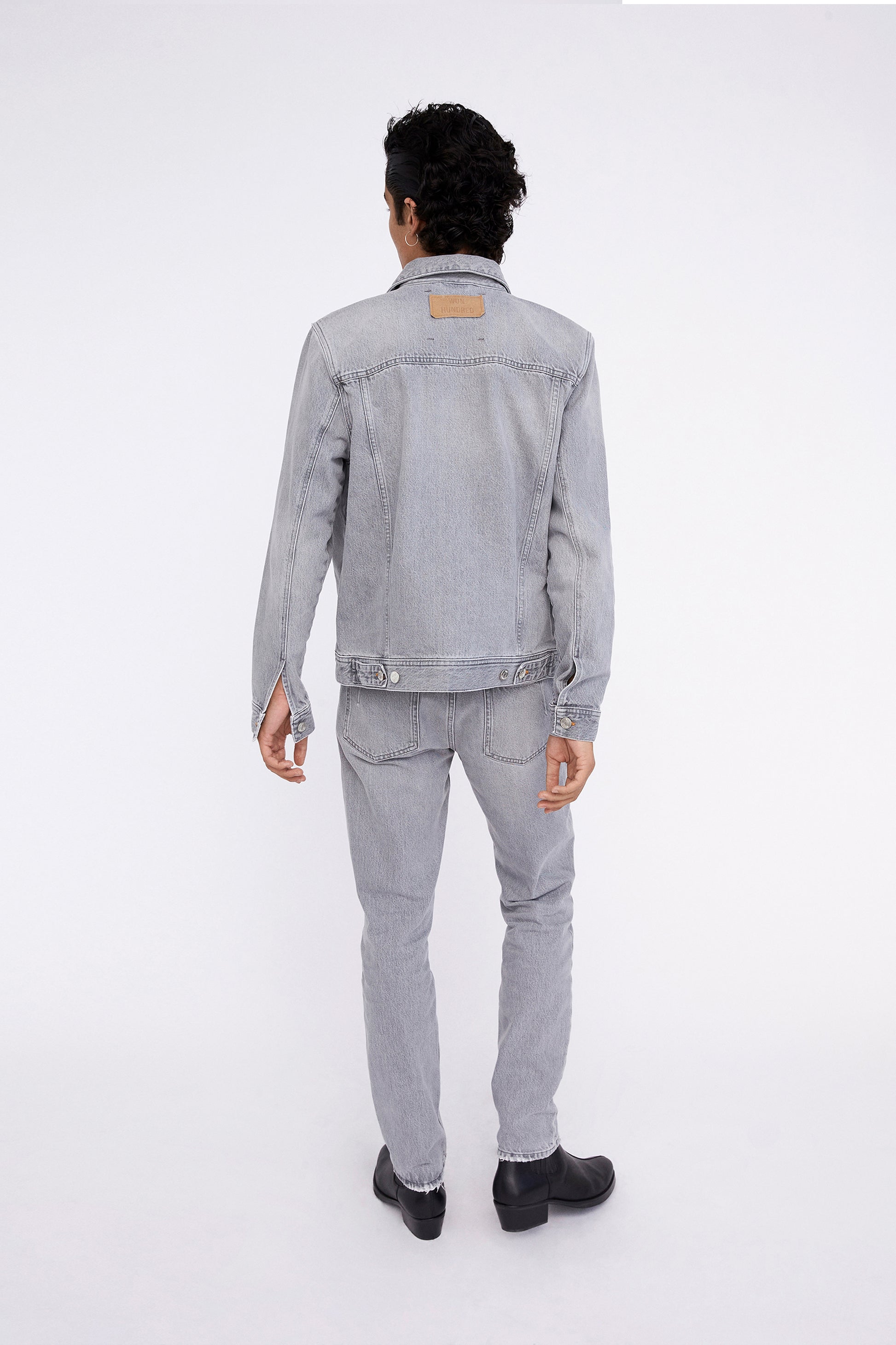 Won Hundred Men Vinny Light Grey 6 Jacket Light Grey