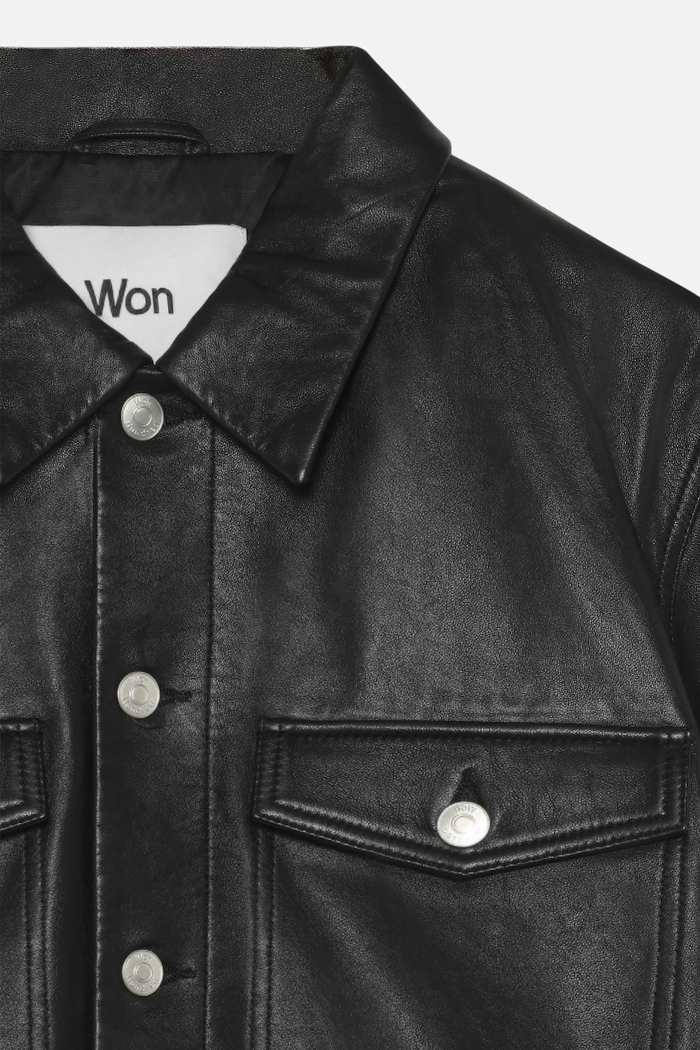 Clayton Leather Shirt Jacket - Won Hundred Online Store