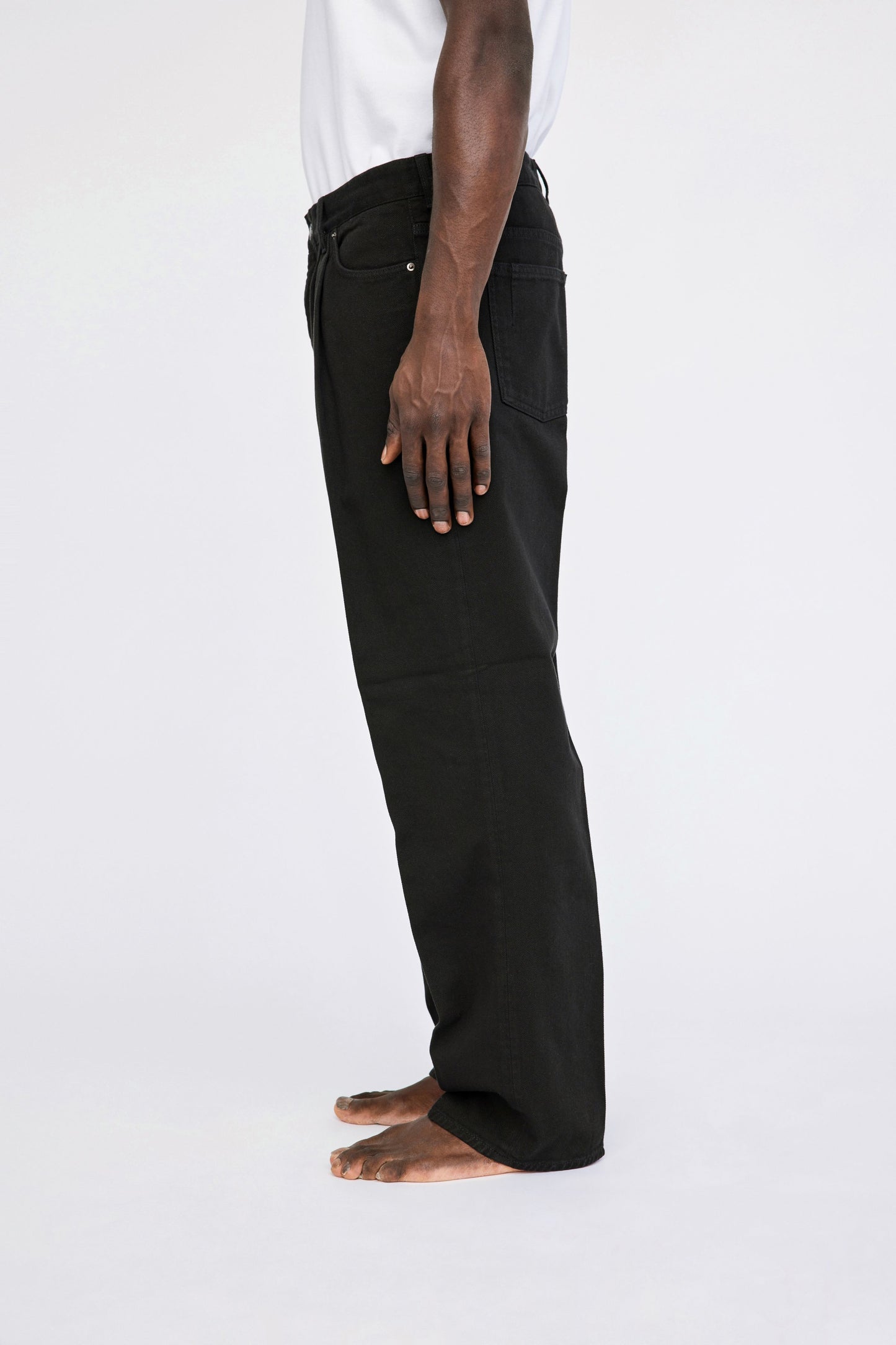 Won Hundred Men Wayne Trousers Trousers Black