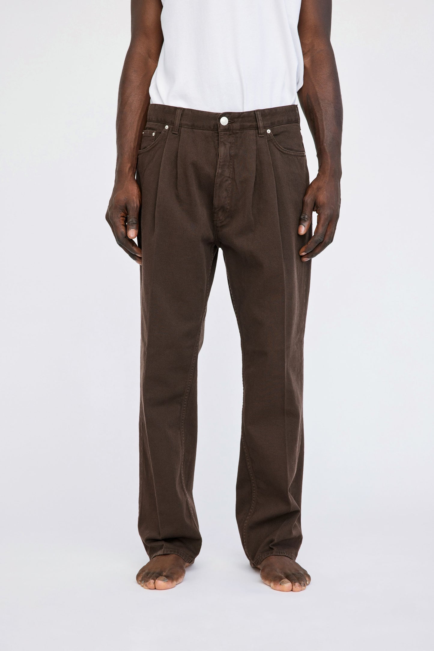 Won Hundred Men Wayne Trousers Trousers Coffee Bean