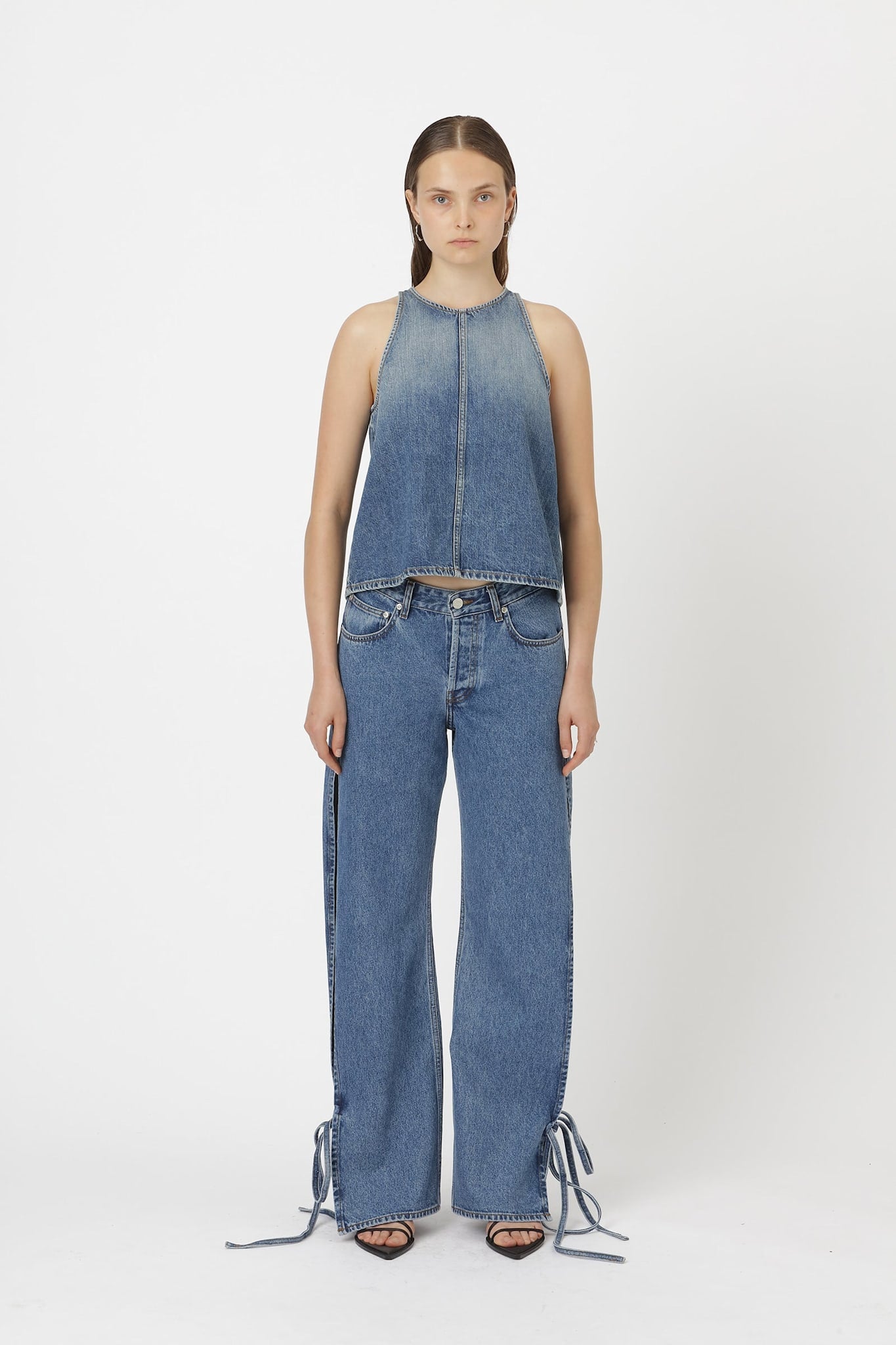 Won Hundred Women Xenia Top Top Tintet Lui Blue