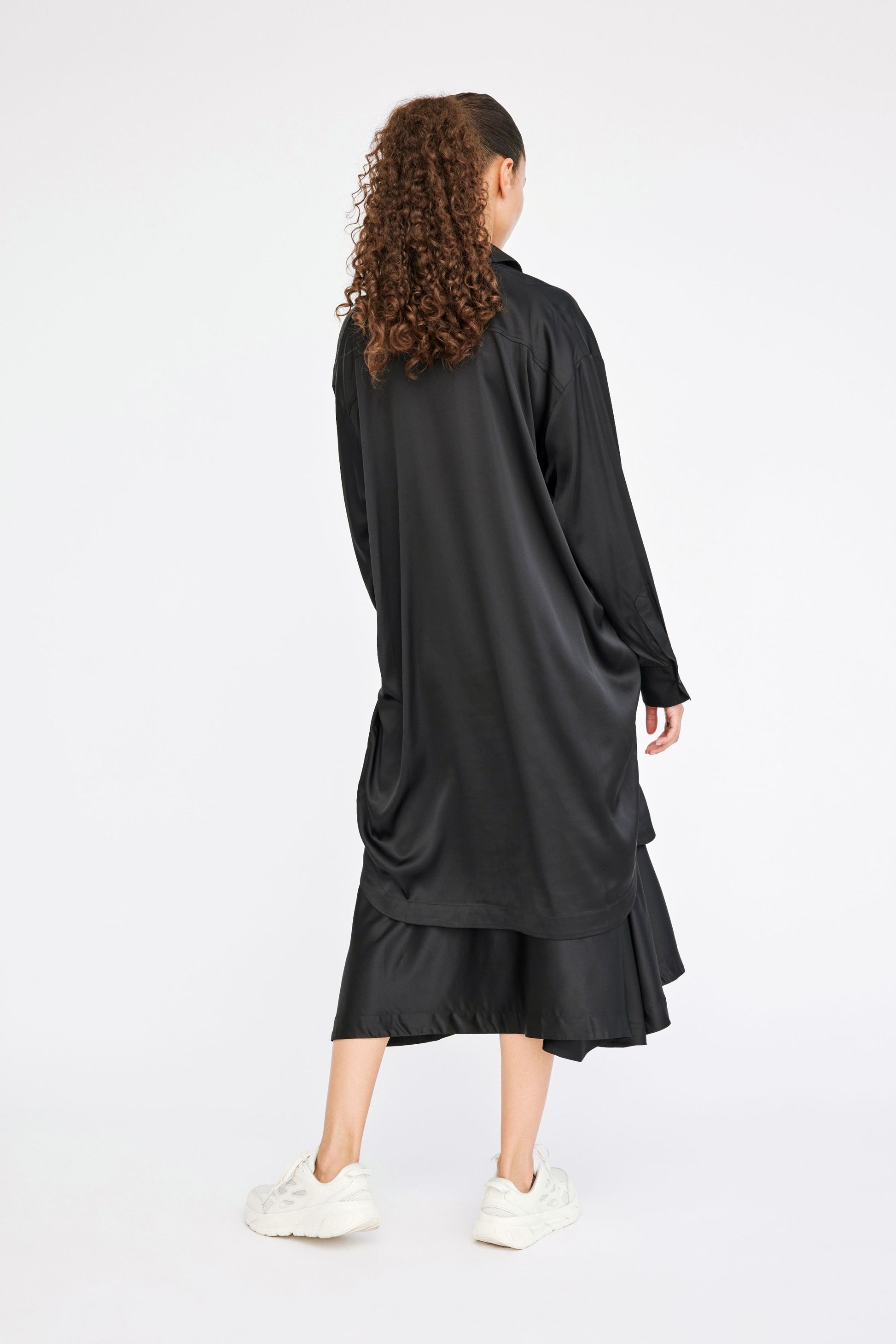 Won Hundred Women Zara Long Shirt Shirt Black