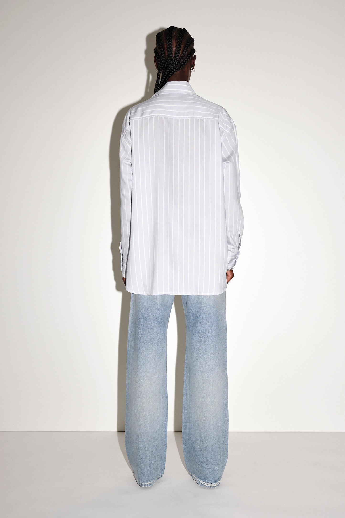 Won Hundred Women Zara Stripe Shirt Grey Stripe