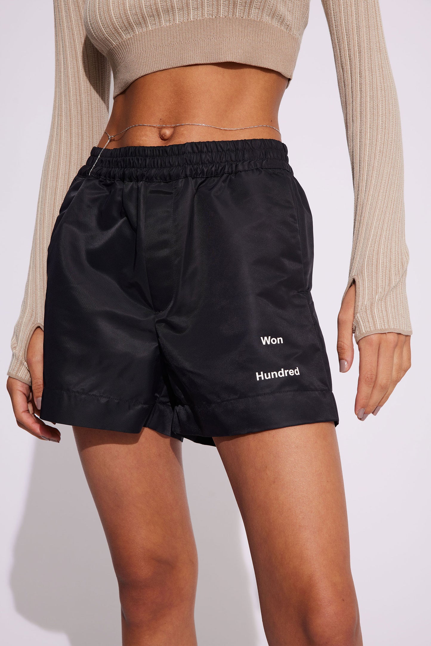 Won Hundred Women Amanda Shorts Black