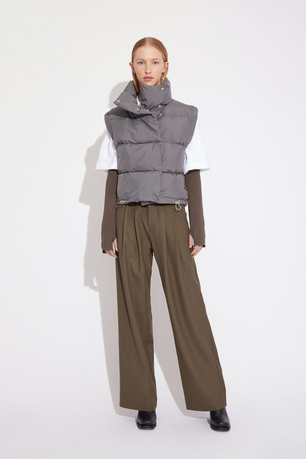 Won Hundred Women Fell Vest Outerwear Smoked Pearl