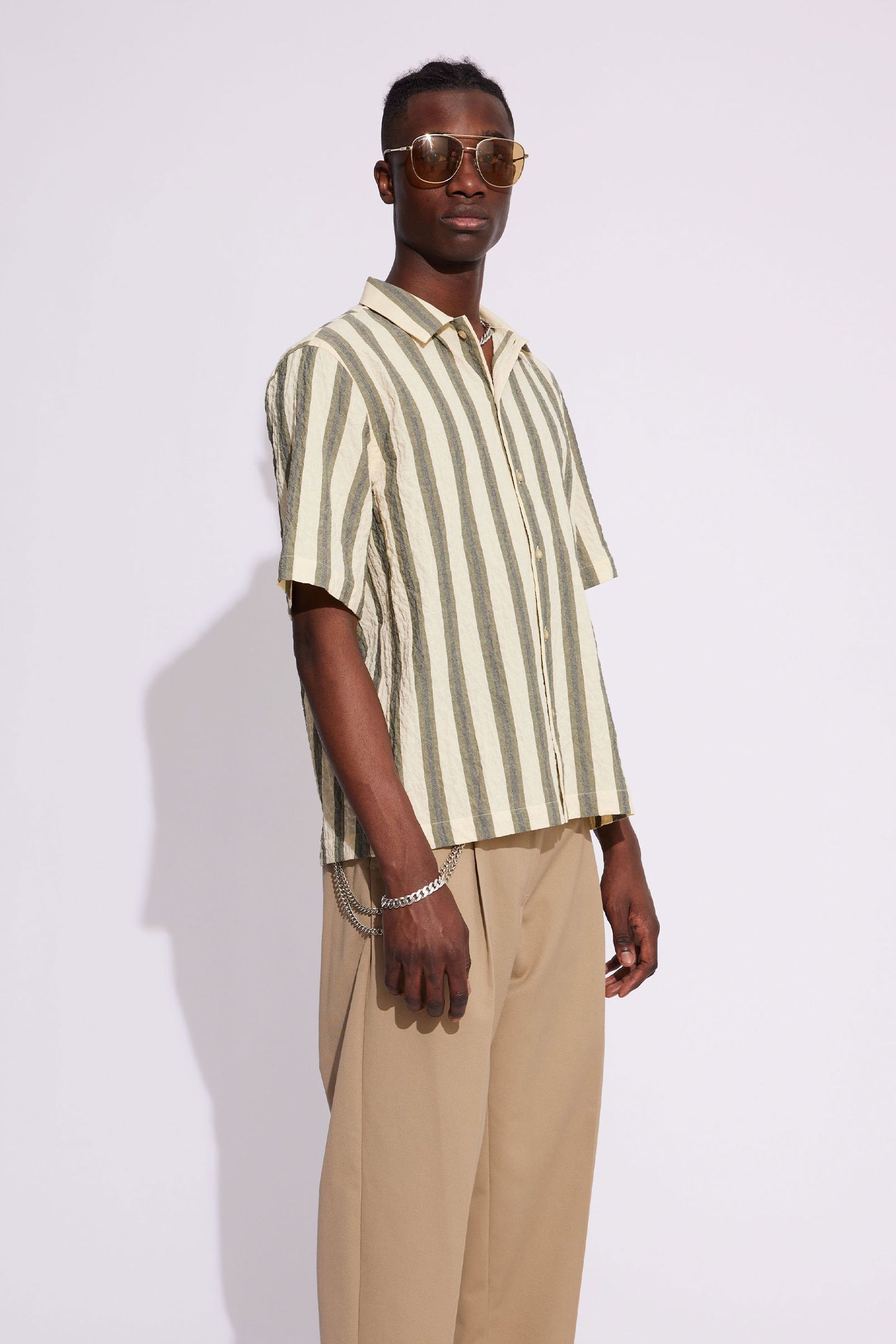 Won Hundred Men Kenny Shirt Yellow Stripe