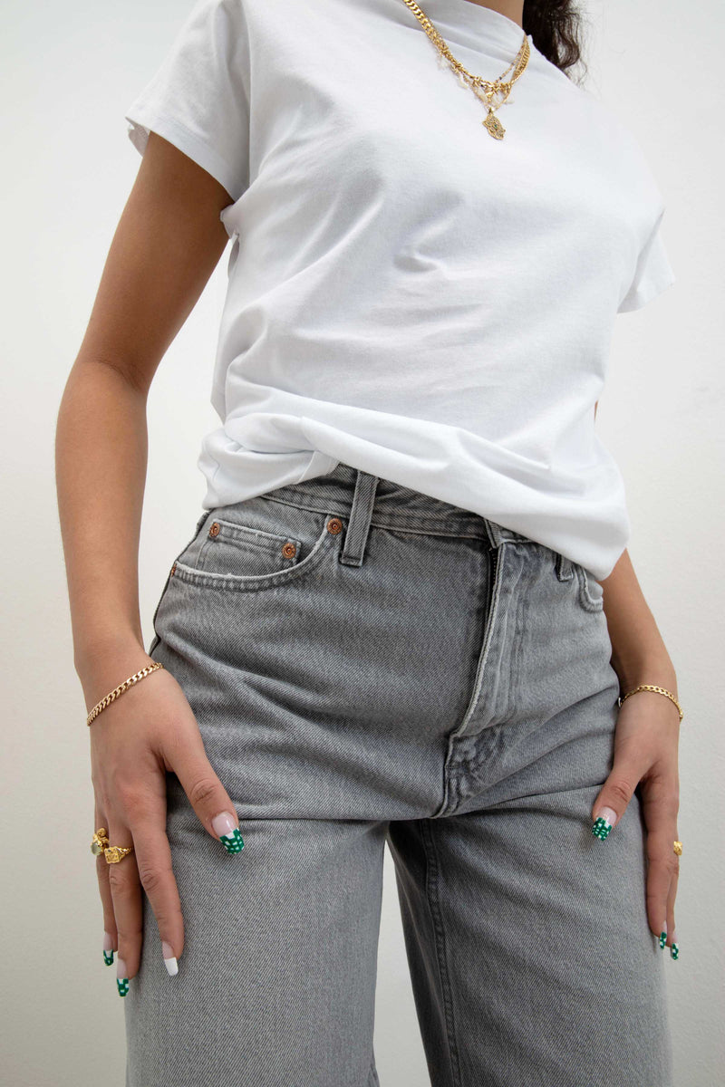 Flared Jeans - Light Grey