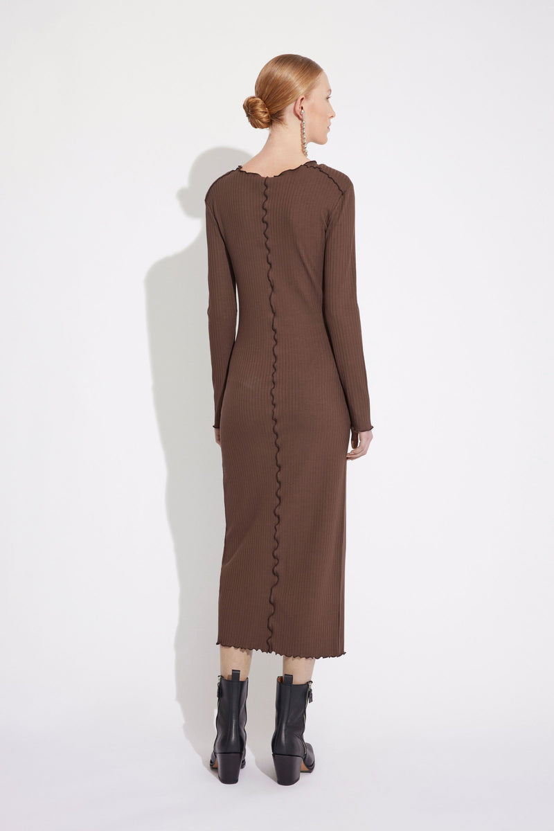 Won Hundred Women Ophelia Dress Dress Chocolate Brown